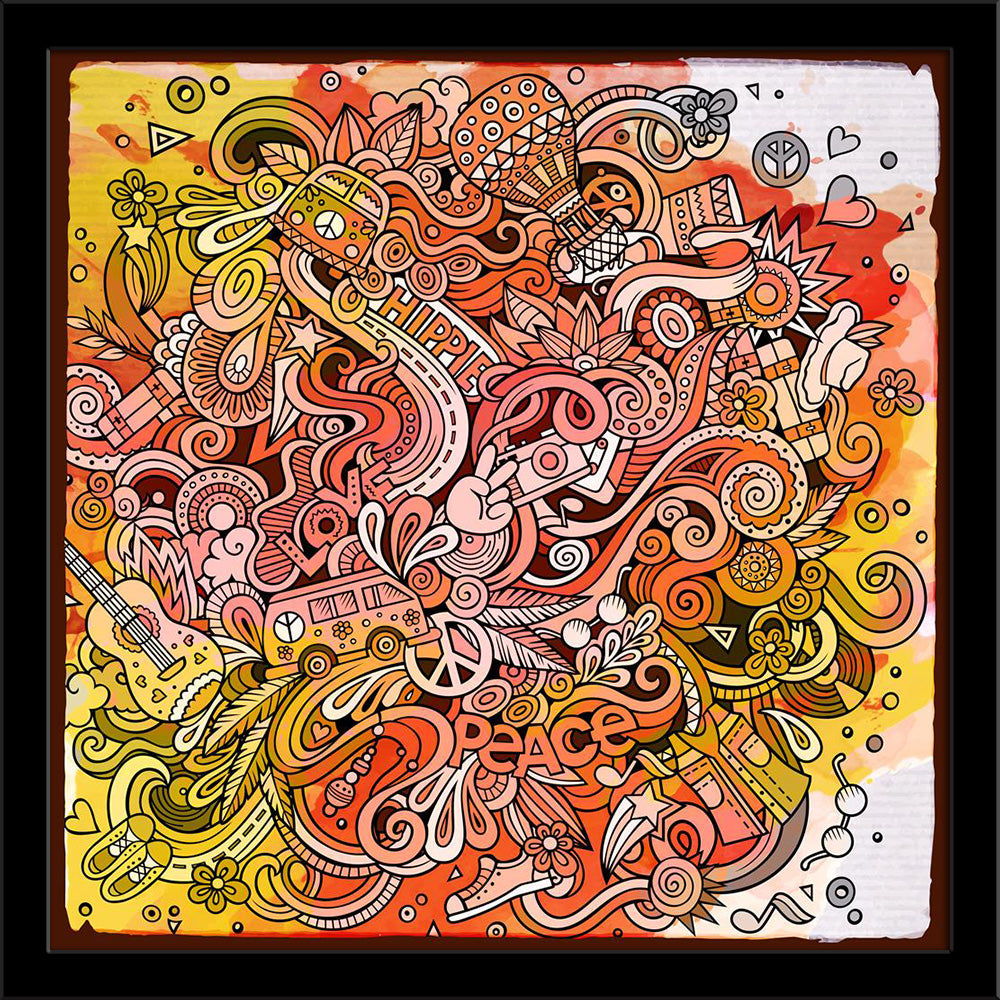 Hippie Cartoon Doodles Painting Poster Frame-Regular Art Framed-REG_FR-IC 5007126 IC 5007126, Abstract Expressionism, Abstracts, Ancient, Animated Cartoons, Art and Paintings, Botanical, Caricature, Cartoons, Culture, Ethnic, Floral, Flowers, Hand Drawn, Historical, Illustrations, Love, Medieval, Music, Music and Dance, Music and Musical Instruments, Nature, People, Retro, Romance, Semi Abstract, Signs, Signs and Symbols, Sketches, Symbols, Traditional, Tribal, Vintage, Watercolour, World Culture, hippie, c