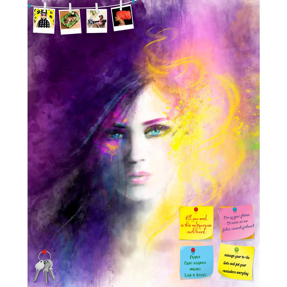 ArtzFolio Abstract Woman Portrait Printed Bulletin Board Notice Pin Board Soft Board | Frameless-Bulletin Boards Frameless-AZ5007127BLB_FL_RF_R-0-Image Code 5007127 Vishnu Image Folio Pvt Ltd, IC 5007127, ArtzFolio, Bulletin Boards Frameless, Portraits, Digital Art, abstract, woman, portrait, printed, bulletin, board, notice, pin, soft, frameless, bstract, portrait., day, night, illustration, pin up board, push pin board, extra large cork board, big pin board, notice board, small bulletin board, cork board,