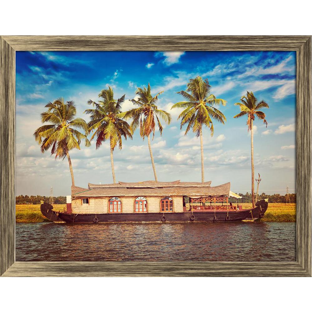 ArtzFolio Houseboat On Kerala Backwaters, India D1 Canvas Painting Synthetic Frame-Paintings Synthetic Framing-AZ5007129ART_FR_RF_R-0-Image Code 5007129 Vishnu Image Folio Pvt Ltd, IC 5007129, ArtzFolio, Paintings Synthetic Framing, Landscapes, Places, Photography, houseboat, on, kerala, backwaters, india, d1, canvas, painting, synthetic, frame, framed, print, wall, for, living, room, with, poster, pitaara, box, large, size, drawing, art, split, big, office, reception, of, kids, panel, designer, decorative,