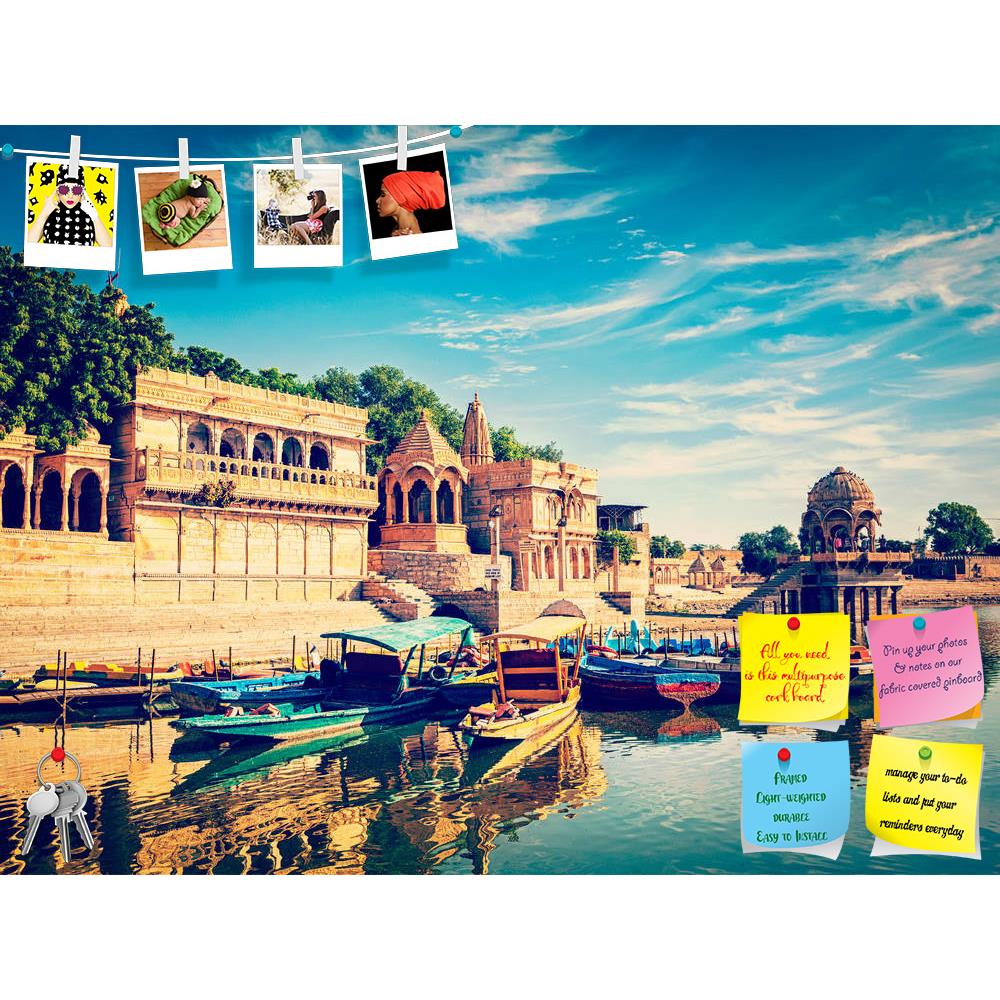 ArtzFolio Gadi Sagar Lake of Jaisalmer, Rajasthan, India D1 Printed Bulletin Board Notice Pin Board Soft Board | Frameless-Bulletin Boards Frameless-AZ5007132BLB_FL_RF_R-0-Image Code 5007132 Vishnu Image Folio Pvt Ltd, IC 5007132, ArtzFolio, Bulletin Boards Frameless, Landscapes, Places, Religious, Photography, gadi, sagar, lake, of, jaisalmer, rajasthan, india, d1, printed, bulletin, board, notice, pin, soft, frameless, boat, boats, pond, pavillion, tourism, architecture, artificial, attraction, cloud, clo