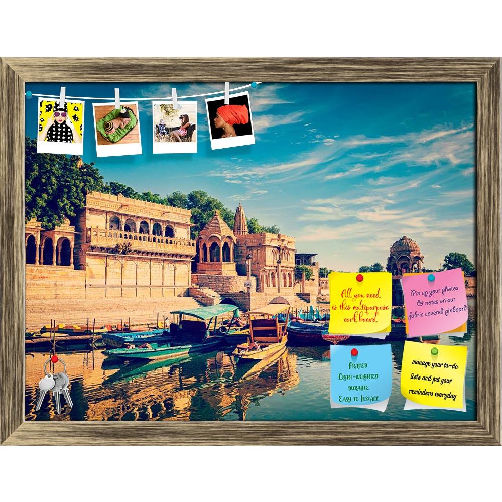 ArtzFolio Gadi Sagar Lake of Jaisalmer, Rajasthan, India D1 Printed Bulletin Board Notice Pin Board Soft Board | Framed-Bulletin Boards Framed-AZ5007132BLB_FR_RF_R-0-Image Code 5007132 Vishnu Image Folio Pvt Ltd, IC 5007132, ArtzFolio, Bulletin Boards Framed, Landscapes, Places, Religious, Photography, gadi, sagar, lake, of, jaisalmer, rajasthan, india, d1, printed, bulletin, board, notice, pin, soft, framed, boat, boats, pond, pavillion, tourism, architecture, artificial, attraction, cloud, cloudiness, clo