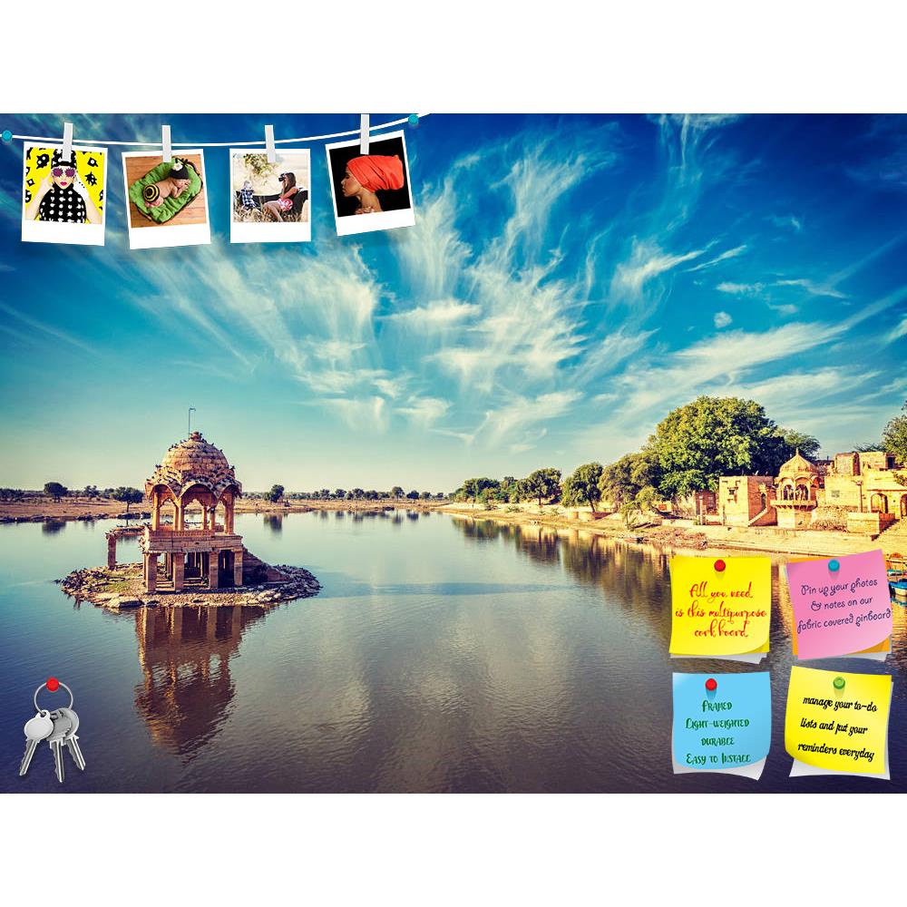 ArtzFolio Gadi Sagar Lake of Jaisalmer, Rajasthan, India D2 Printed Bulletin Board Notice Pin Board Soft Board | Frameless-Bulletin Boards Frameless-AZ5007133BLB_FL_RF_R-0-Image Code 5007133 Vishnu Image Folio Pvt Ltd, IC 5007133, ArtzFolio, Bulletin Boards Frameless, Landscapes, Places, Religious, Photography, gadi, sagar, lake, of, jaisalmer, rajasthan, india, d2, printed, bulletin, board, notice, pin, soft, frameless, pavillion, architecture, artificial, attraction, cloud, cloudiness, clouds, day, daylig
