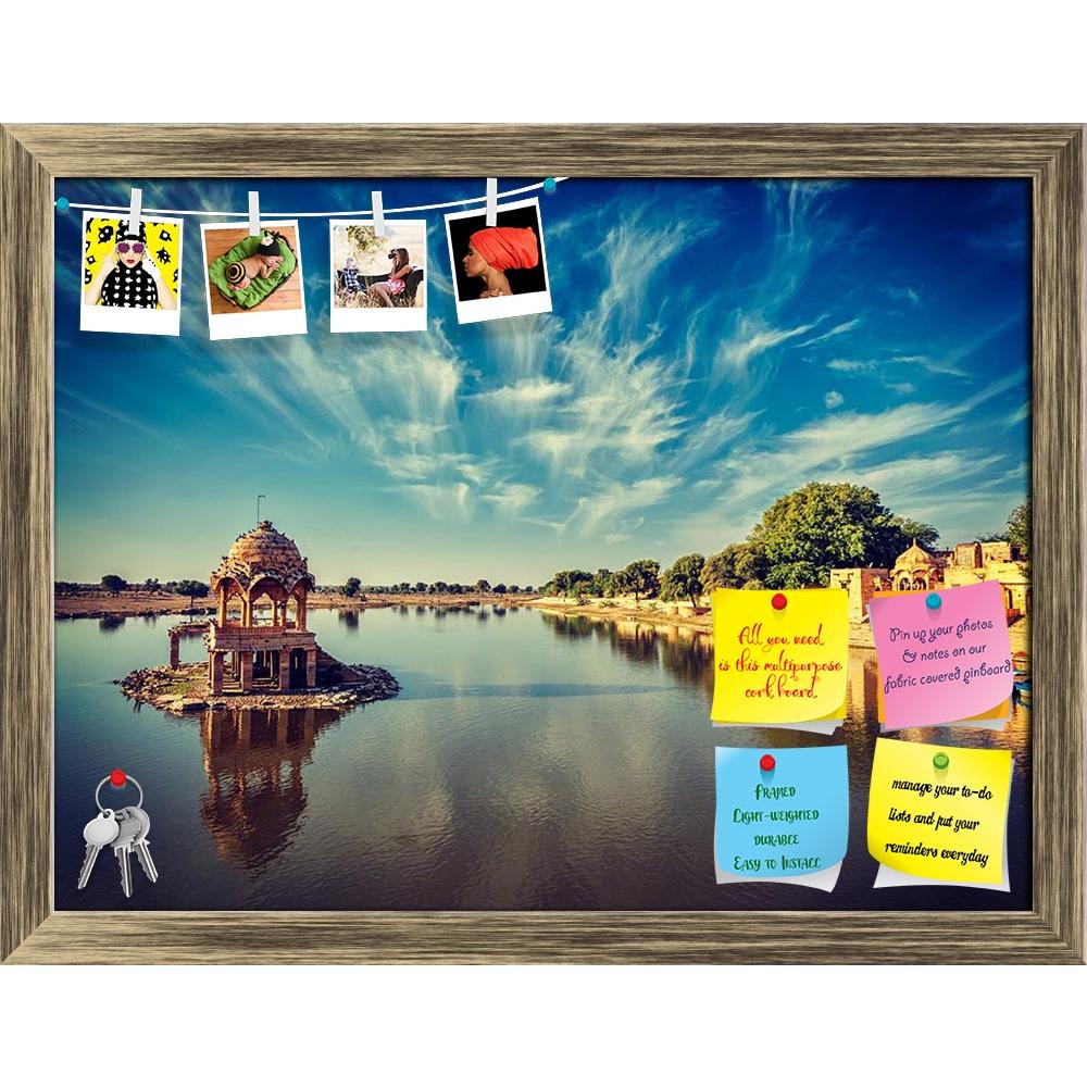 ArtzFolio Gadi Sagar Lake of Jaisalmer, Rajasthan, India D2 Printed Bulletin Board Notice Pin Board Soft Board | Framed-Bulletin Boards Framed-AZ5007133BLB_FR_RF_R-0-Image Code 5007133 Vishnu Image Folio Pvt Ltd, IC 5007133, ArtzFolio, Bulletin Boards Framed, Landscapes, Places, Religious, Photography, gadi, sagar, lake, of, jaisalmer, rajasthan, india, d2, printed, bulletin, board, notice, pin, soft, framed, pavillion, architecture, artificial, attraction, cloud, cloudiness, clouds, day, daylight, indian, 