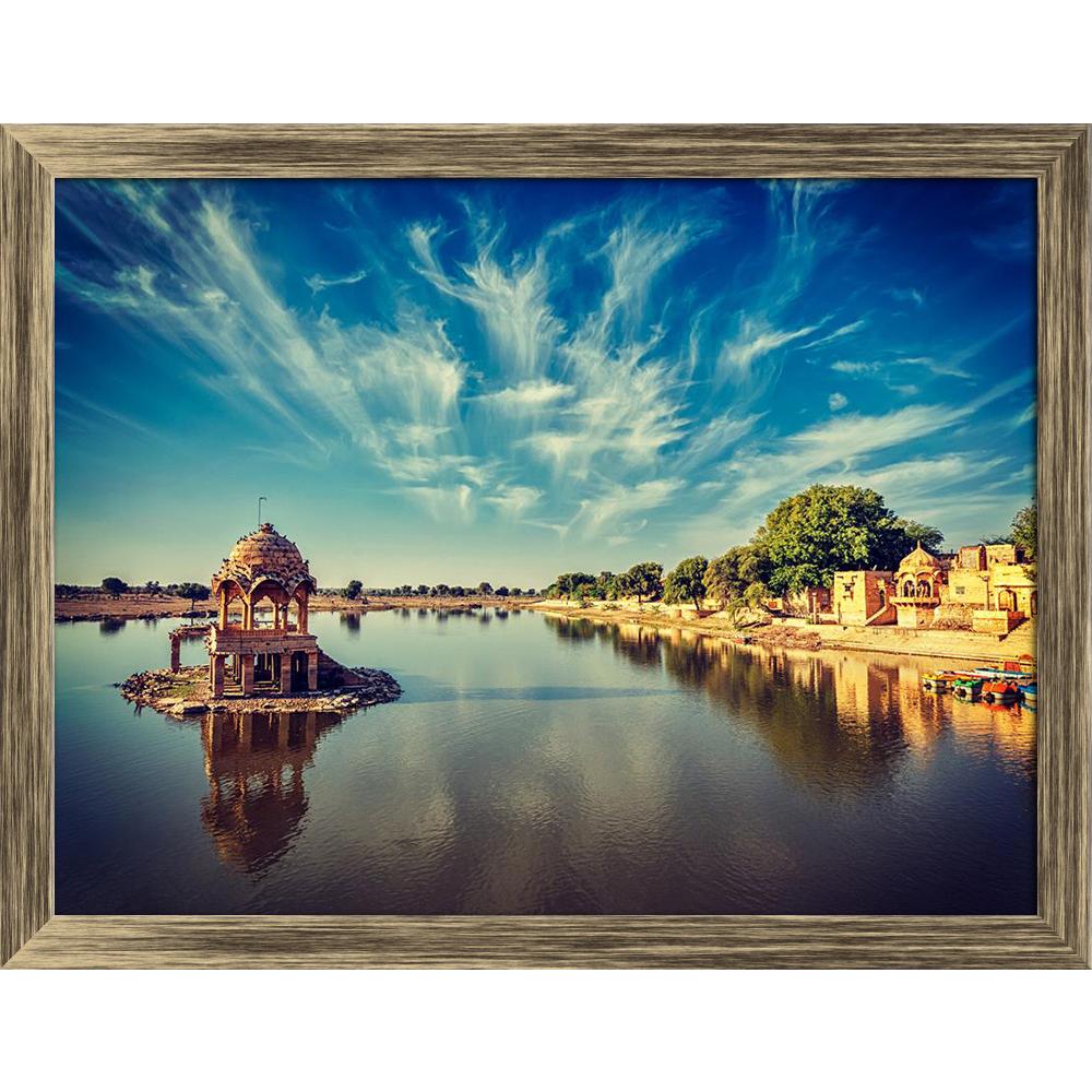 ArtzFolio Gadi Sagar Lake of Jaisalmer, Rajasthan, India D2 Canvas Painting Synthetic Frame-Paintings Synthetic Framing-AZ5007133ART_FR_RF_R-0-Image Code 5007133 Vishnu Image Folio Pvt Ltd, IC 5007133, ArtzFolio, Paintings Synthetic Framing, Landscapes, Places, Religious, Photography, gadi, sagar, lake, of, jaisalmer, rajasthan, india, d2, canvas, painting, synthetic, frame, framed, print, wall, for, living, room, with, poster, pitaara, box, large, size, drawing, art, split, big, office, reception, kids, pa