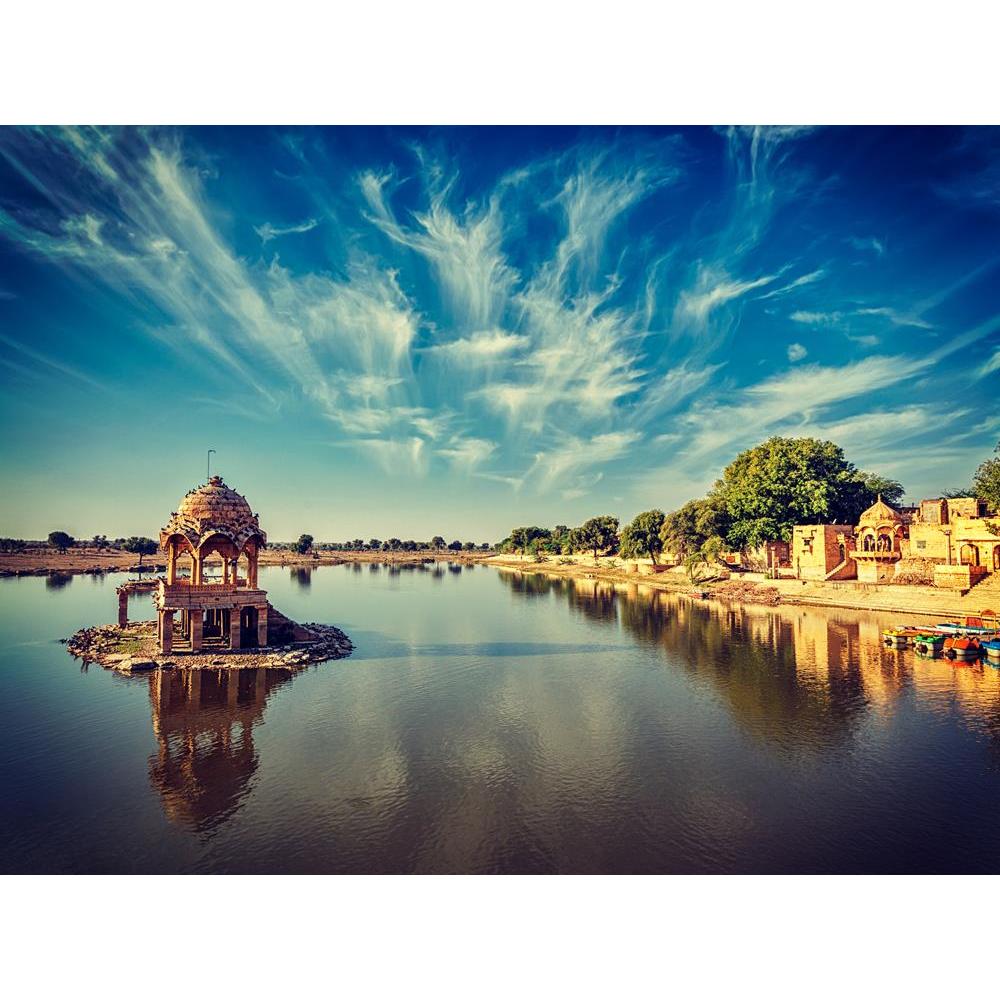 ArtzFolio Gadi Sagar Lake of Jaisalmer, Rajasthan, India D2 Unframed Premium Canvas Painting-Paintings Unframed Premium-AZ5007133ART_UN_RF_R-0-Image Code 5007133 Vishnu Image Folio Pvt Ltd, IC 5007133, ArtzFolio, Paintings Unframed Premium, Landscapes, Places, Religious, Photography, gadi, sagar, lake, of, jaisalmer, rajasthan, india, d2, unframed, premium, canvas, painting, large, size, print, wall, for, living, room, without, frame, decorative, poster, art, pitaara, box, drawing, amazonbasics, big, kids, 