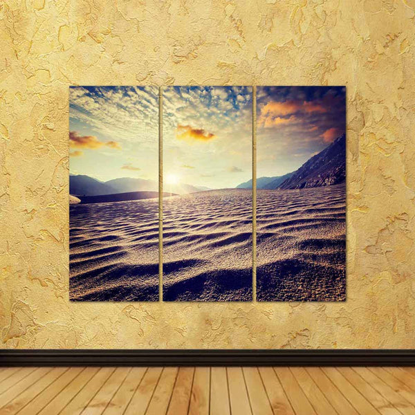 ArtzFolio Sand Dunes in Himalayas on Sunrise, Ladakh, India Split Art Painting Panel on Sunboard-Split Art Panels-AZ5007136SPL_FR_RF_R-0-Image Code 5007136 Vishnu Image Folio Pvt Ltd, IC 5007136, ArtzFolio, Split Art Panels, Landscapes, Places, Photography, sand, dunes, in, himalayas, on, sunrise, ladakh, india, split, art, painting, panel, sunboard, framed, canvas, print, wall, for, living, room, with, frame, poster, pitaara, box, large, size, drawing, big, office, reception, of, kids, designer, decorative