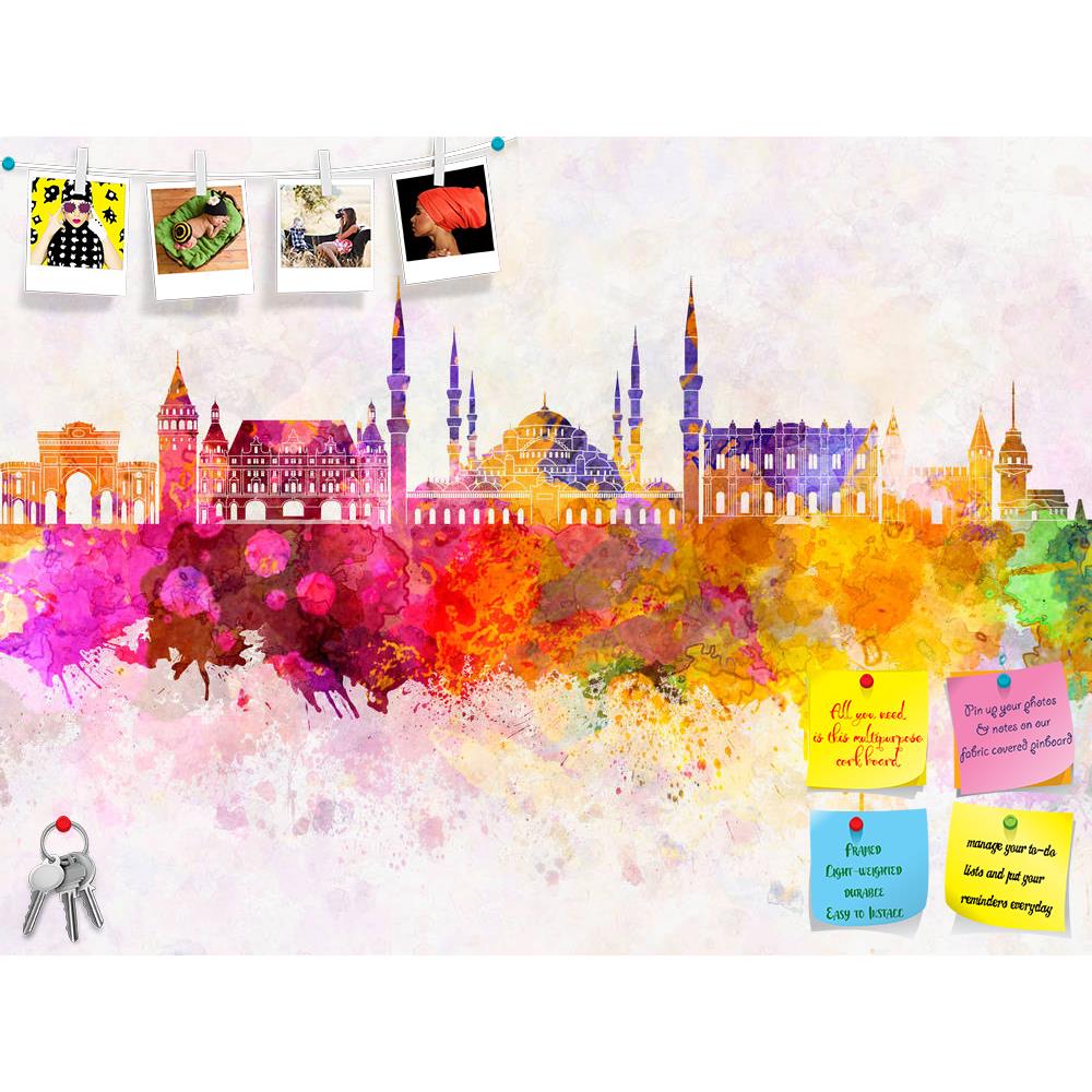 ArtzFolio Istanbul, Turkey, Skyline in Watercolor Printed Bulletin Board Notice Pin Board Soft Board | Frameless-Bulletin Boards Frameless-AZ5007137BLB_FL_RF_R-0-Image Code 5007137 Vishnu Image Folio Pvt Ltd, IC 5007137, ArtzFolio, Bulletin Boards Frameless, Places, Fine Art Reprint, istanbul, turkey, skyline, in, watercolor, printed, bulletin, board, notice, pin, soft, frameless, asia, middle, east, background, abstract, paint, color, splash, colorful, art, texture, grunge, illustration, bright, splatter, 