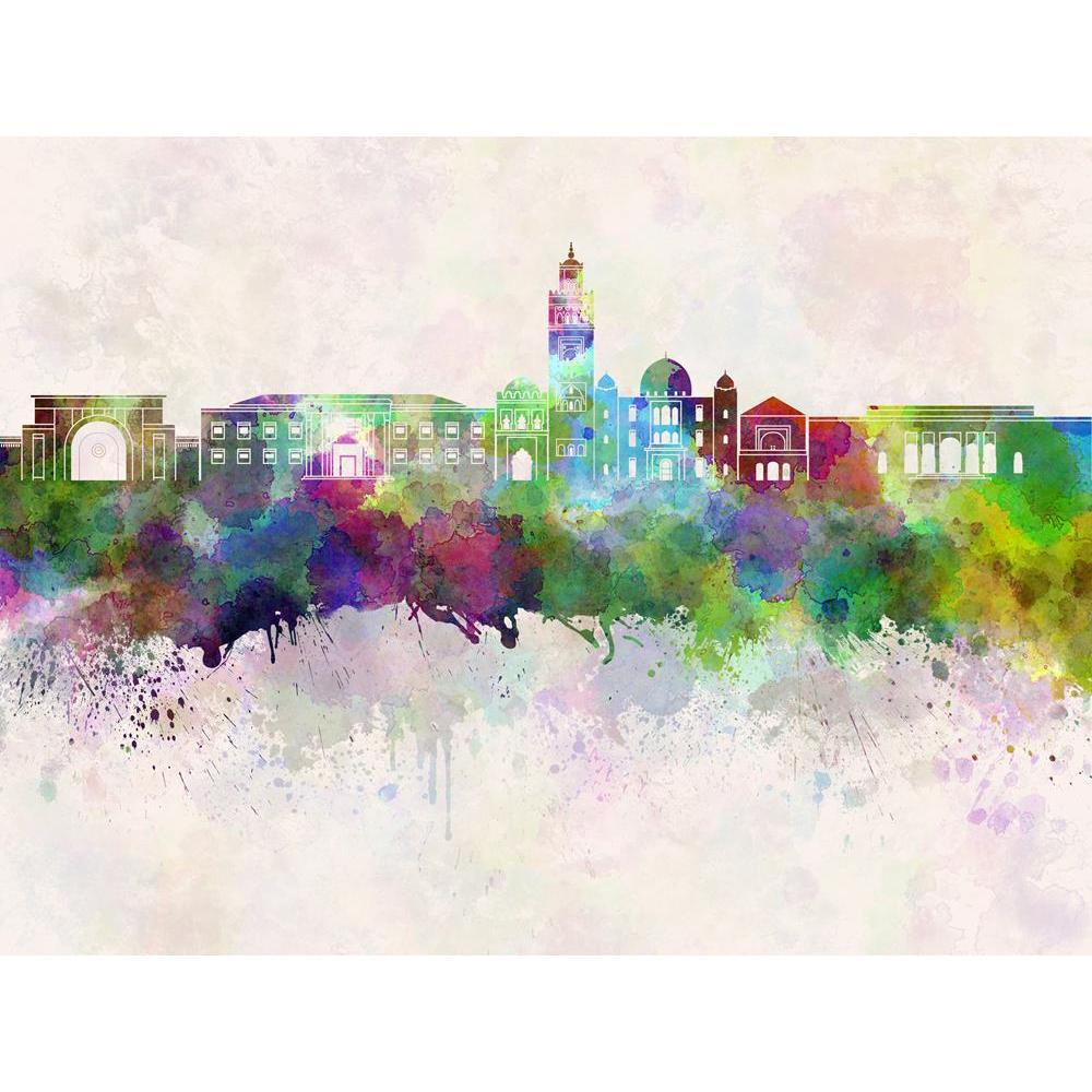 ArtzFolio Marrakesh, western Morocco, Skyline in Watercolor Unframed Premium Canvas Painting-Paintings Unframed Premium-AZ5007138ART_UN_RF_R-0-Image Code 5007138 Vishnu Image Folio Pvt Ltd, IC 5007138, ArtzFolio, Paintings Unframed Premium, Places, Fine Art Reprint, marrakesh, western, morocco, skyline, in, watercolor, unframed, premium, canvas, painting, large, size, print, wall, for, living, room, without, frame, decorative, poster, art, pitaara, box, drawing, photography, amazonbasics, big, kids, designe