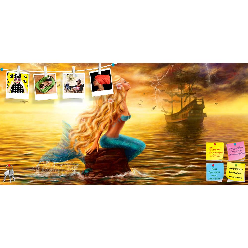 ArtzFolio Princess Sea Mermaid with Ghost Ship Printed Bulletin Board Notice Pin Board Soft Board | Frameless-Bulletin Boards Frameless-AZ5007139BLB_FL_RF_R-0-Image Code 5007139 Vishnu Image Folio Pvt Ltd, IC 5007139, ArtzFolio, Bulletin Boards Frameless, Fantasy, Landscapes, Digital Art, princess, sea, mermaid, with, ghost, ship, printed, bulletin, board, notice, pin, soft, frameless, beautiful, sunset, background, pin up board, push pin board, extra large cork board, big pin board, notice board, small bul