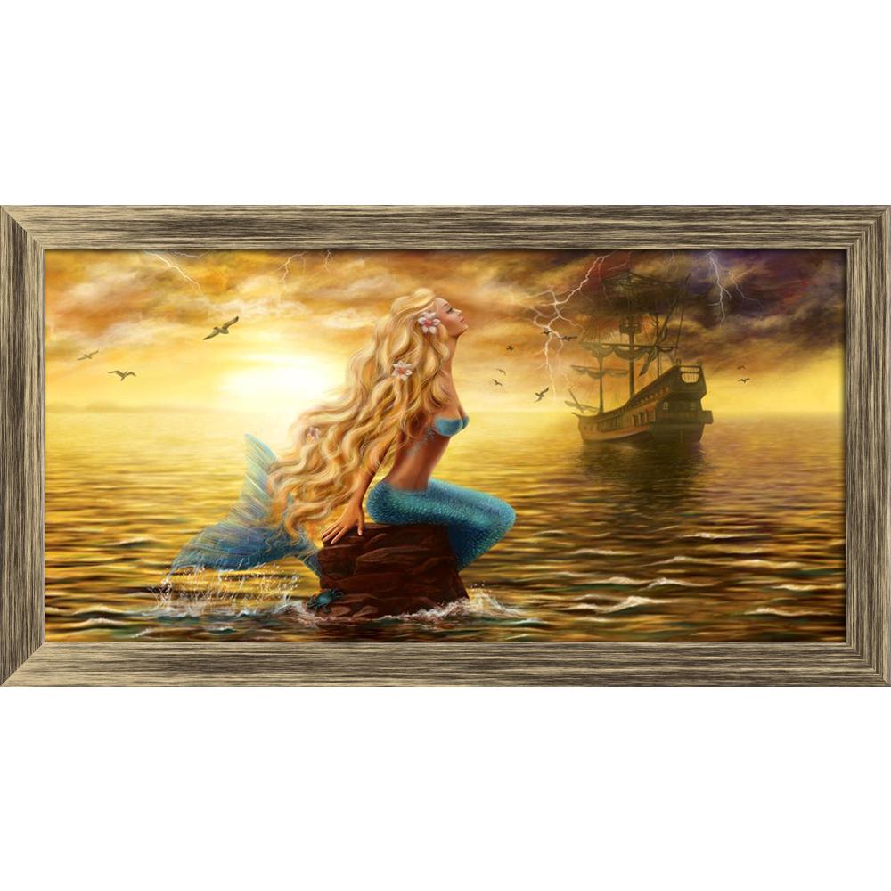 ArtzFolio Princess Sea Mermaid with Ghost Ship Canvas Painting-Paintings Wooden Framing-AZ5007139ART_FR_RF_R-0-Image Code 5007139 Vishnu Image Folio Pvt Ltd, IC 5007139, ArtzFolio, Paintings Wooden Framing, Fantasy, Landscapes, Digital Art, princess, sea, mermaid, with, ghost, ship, canvas, painting, framed, print, wall, for, living, room, frame, poster, pitaara, box, large, size, drawing, art, split, big, office, reception, photography, of, kids, panel, designer, decorative, amazonbasics, reprint, small, b