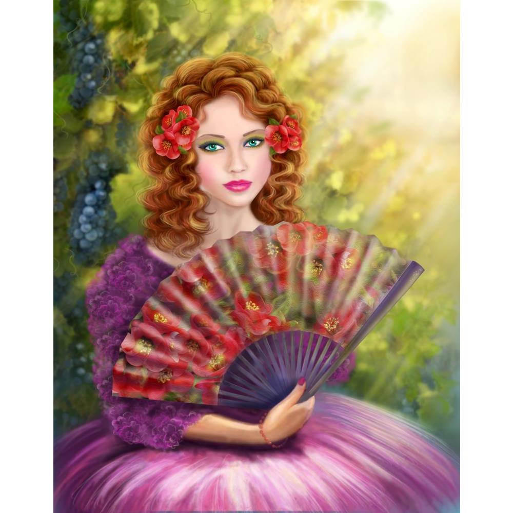 ArtzFolio Girl With A Fan Against A Grape Garden Canvas Painting-Paintings MDF Framing-AZ5007140ART_UN_RF_R-0-Image Code 5007140 Vishnu Image Folio Pvt Ltd, IC 5007140, ArtzFolio, Paintings MDF Framing, Fantasy, Portraits, Digital Art, girl, with, a, fan, against, grape, garden, canvas, painting, framed, print, wall, for, living, room, frame, poster, pitaara, box, large, size, drawing, art, split, big, office, reception, photography, of, kids, panel, designer, decorative, amazonbasics, reprint, small, bedro
