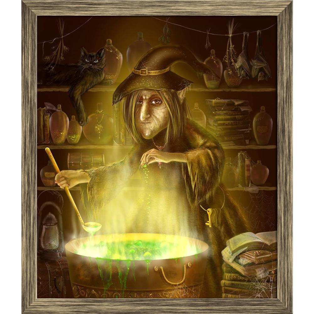 ArtzFolio Magician Old Witch Cooks A Potion Canvas Painting Synthetic Frame-Paintings Synthetic Framing-AZ5007145ART_FR_RF_R-0-Image Code 5007145 Vishnu Image Folio Pvt Ltd, IC 5007145, ArtzFolio, Paintings Synthetic Framing, Fantasy, Digital Art, magician, old, witch, cooks, a, potion, canvas, painting, synthetic, frame, framed, print, wall, for, living, room, with, poster, pitaara, box, large, size, drawing, art, split, big, office, reception, photography, of, kids, panel, designer, decorative, amazonbasi