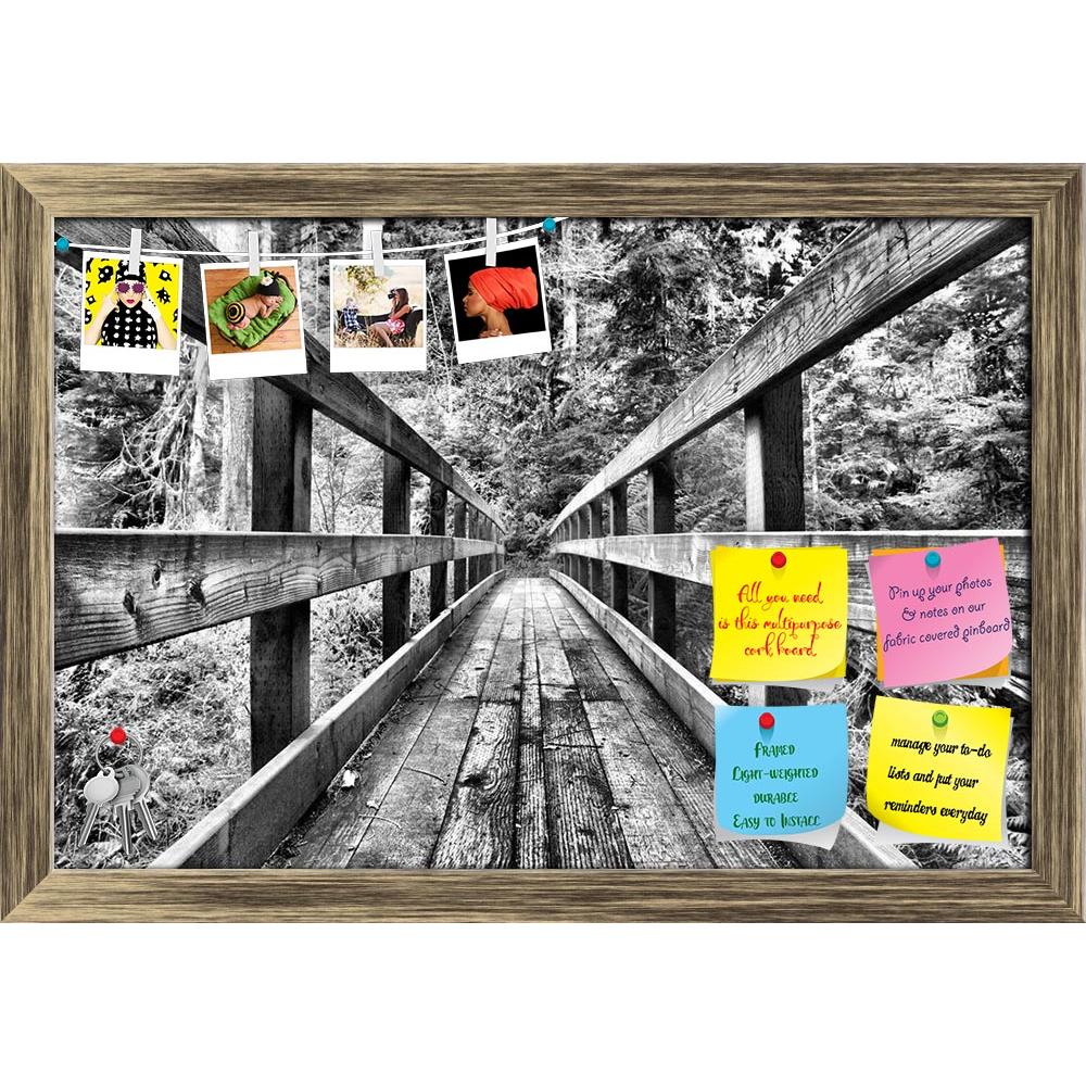 ArtzFolio Black & White Of Wooden Bridge Printed Bulletin Board Notice Pin Board Soft Board | Framed-Bulletin Boards Framed-AZ5007150BLB_FR_RF_R-0-Image Code 5007150 Vishnu Image Folio Pvt Ltd, IC 5007150, ArtzFolio, Bulletin Boards Framed, Landscapes, Vintage, Photography, black, white, of, wooden, bridge, printed, bulletin, board, notice, pin, soft, framed, architecture, texture, forest, woods, nature, hiking, walking, outdoors, recreation, olympic, national, washington, vacation, tourism, scenic, and, te
