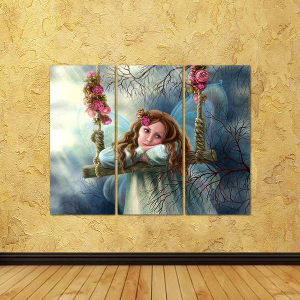 ArtzFolio Beautiful Young Fairy Butterfly On Swing Split Art Painting Panel on Sunboard-Split Art Panels-AZ5007151SPL_FR_RF_R-0-Image Code 5007151 Vishnu Image Folio Pvt Ltd, IC 5007151, ArtzFolio, Split Art Panels, Fantasy, Portraits, Digital Art, beautiful, young, fairy, butterfly, on, swing, split, art, painting, panel, sunboard, framed, canvas, print, wall, for, living, room, with, frame, poster, pitaara, box, large, size, drawing, big, office, reception, photography, of, kids, designer, decorative, ama