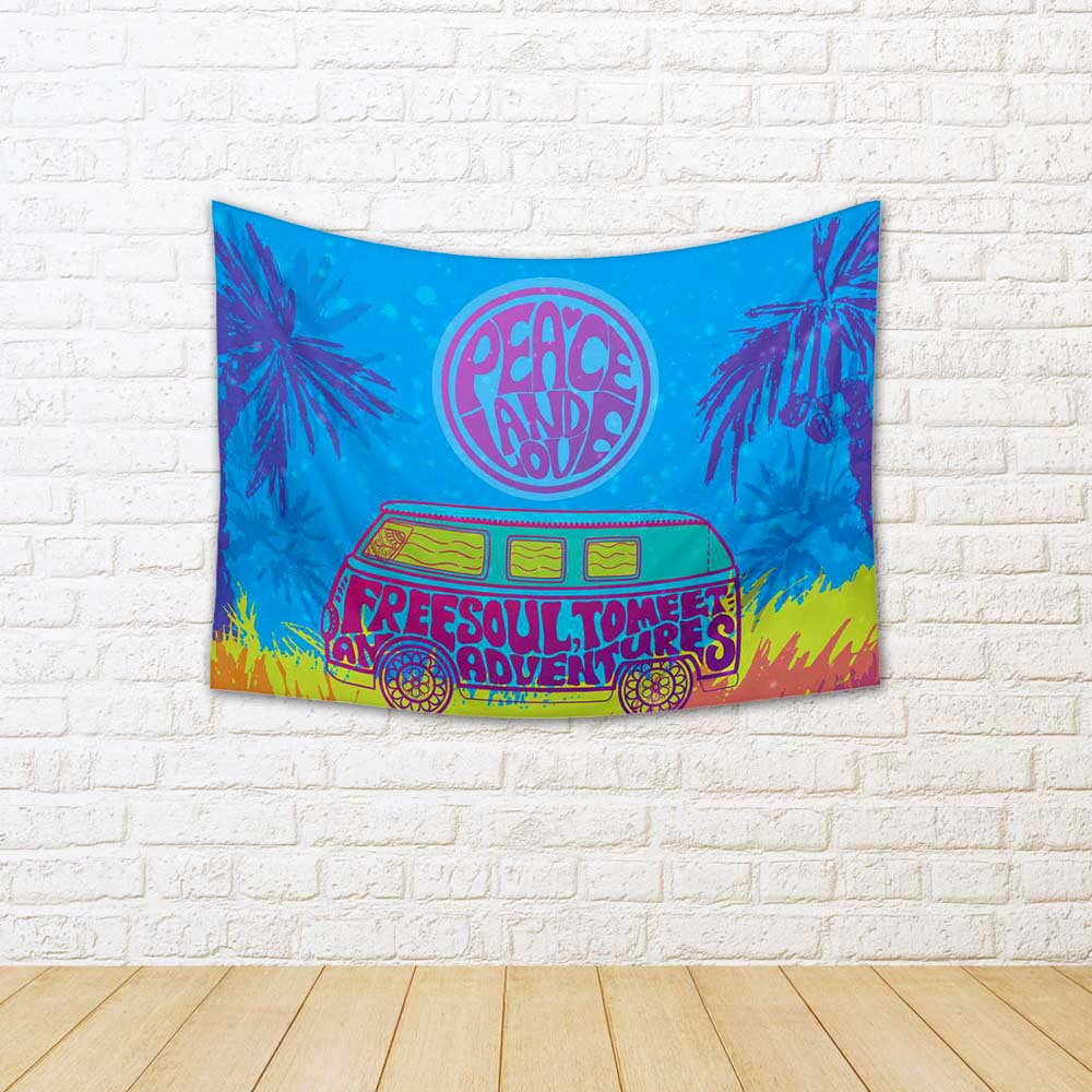 ArtzFolio Hippie Vintage Mini Van D3 Fabric Tapestry Wall Hanging-Tapestries-AZ5007156TAP_RF_R-0-Image Code 5007156 Vishnu Image Folio Pvt Ltd, IC 5007156, ArtzFolio, Tapestries, Love, Quotes, Digital Art, hippie, vintage, mini, van, d3, fabric, tapestry, wall, hanging, car, van., ornamental, background., music, hand-written, fonts, hand-drawn, doodle, background, textures., hippy, color, vector, illustration., retro, 1960s, 60s, 70s, room tapestry, hanging tapestry, huge tapestry, amazonbasics, tapestry cl