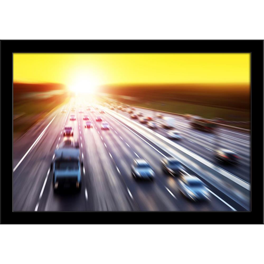 Motion Blurred Image Of City Traffic During Sunset Painting Poster Frame-Regular Art Framed-REG_FR-IC 5007158 IC 5007158, Automobiles, Cars, Cities, City Views, Nature, Perspective, Scenic, Sports, Sunrises, Sunsets, Transportation, Travel, Urban, Vehicles, motion, blurred, image, of, city, traffic, during, sunset, painting, poster, frame, asphalt, blur, car, cityscape, color, dawn, destinations, diminishing, district, dramatic, driving, dusk, exposure, highway, horizontal, hour, journey, land, light, move,