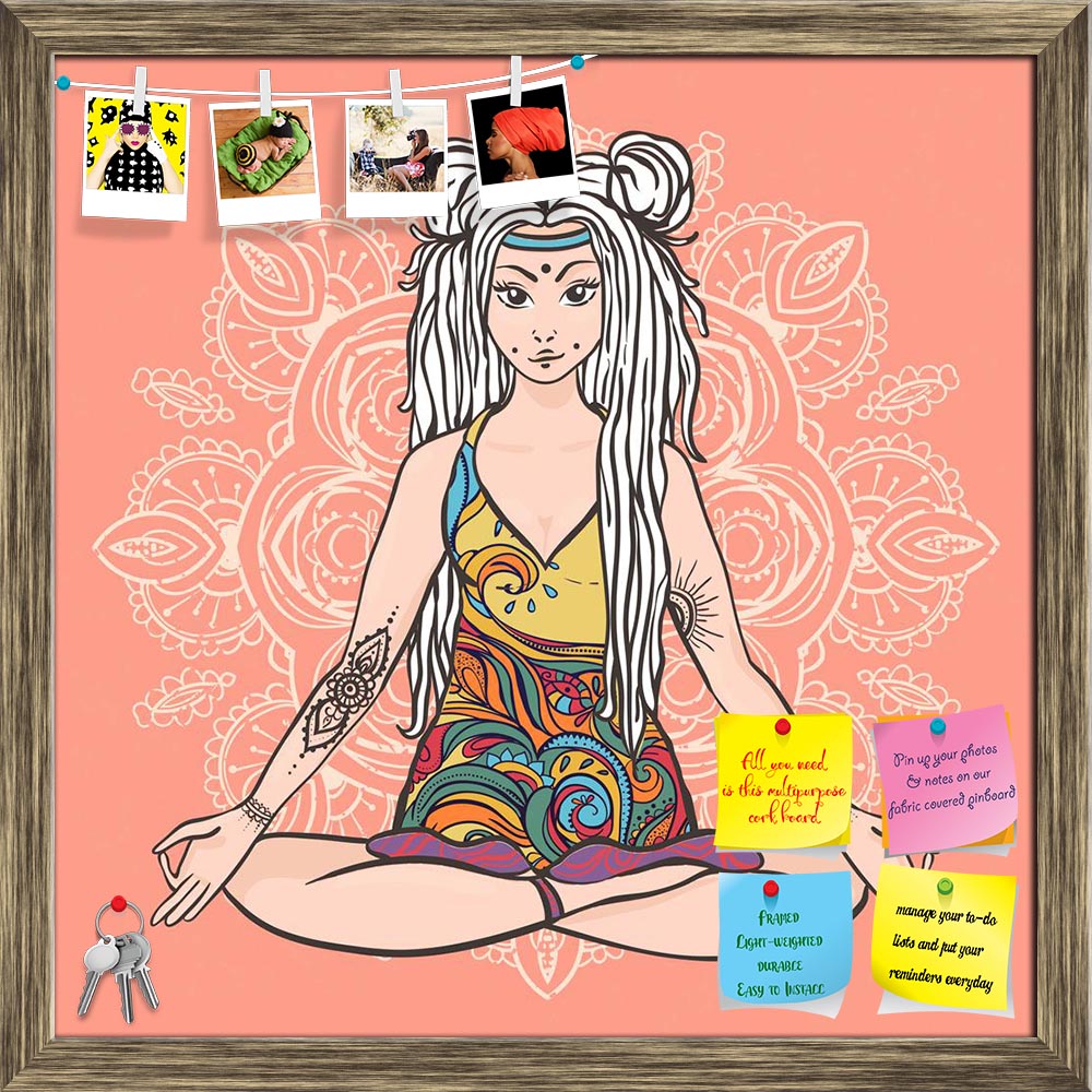 ArtzFolio Hippie Girl With Dreadlocks in Yoga Poses Printed Bulletin Board Notice Pin Board Soft Board | Framed-Bulletin Boards Framed-AZ5007159BLB_FR_RF_R-0-Image Code 5007159 Vishnu Image Folio Pvt Ltd, IC 5007159, ArtzFolio, Bulletin Boards Framed, Religious, Traditional, Digital Art, hippie, girl, with, dreadlocks, in, yoga, poses, printed, bulletin, board, notice, pin, soft, framed, style, love, music, hand-written, fonts, hand-drawn, doodle, background, textures., hippy, color, vector, illustration., 