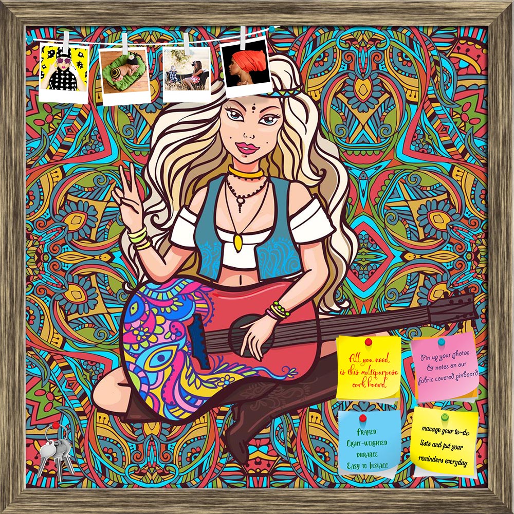 ArtzFolio Hippie Girl Ornamental Style D1 Printed Bulletin Board Notice Pin Board Soft Board | Framed-Bulletin Boards Framed-AZ5007160BLB_FR_RF_R-0-Image Code 5007160 Vishnu Image Folio Pvt Ltd, IC 5007160, ArtzFolio, Bulletin Boards Framed, Music & Dance, Traditional, Digital Art, hippie, girl, ornamental, style, d1, printed, bulletin, board, notice, pin, soft, framed, girl.hippie, background., love, music, hand-written, fonts, hand-drawn, doodle, background, textures., hippy, color, vector, illustration.,