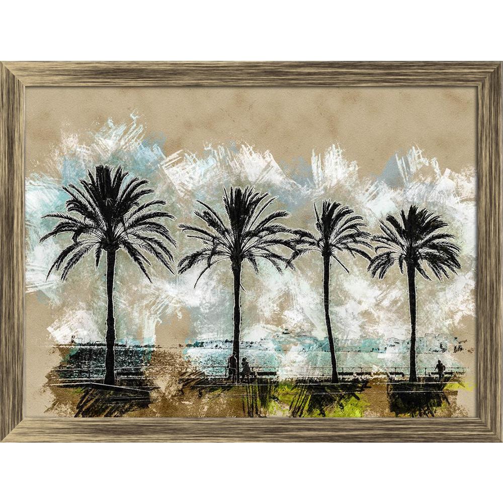 ArtzFolio Palm Trees Along Coast In Palma De Mallorca, Spain D3 Canvas Painting-Paintings Wooden Framing-AZ5007162ART_FR_RF_R-0-Image Code 5007162 Vishnu Image Folio Pvt Ltd, IC 5007162, ArtzFolio, Paintings Wooden Framing, Landscapes, Vintage, Fine Art Reprint, palm, trees, along, coast, in, palma, de, mallorca, spain, d3, canvas, painting, framed, print, wall, for, living, room, with, frame, poster, pitaara, box, large, size, drawing, art, split, big, office, reception, photography, of, kids, panel, desig