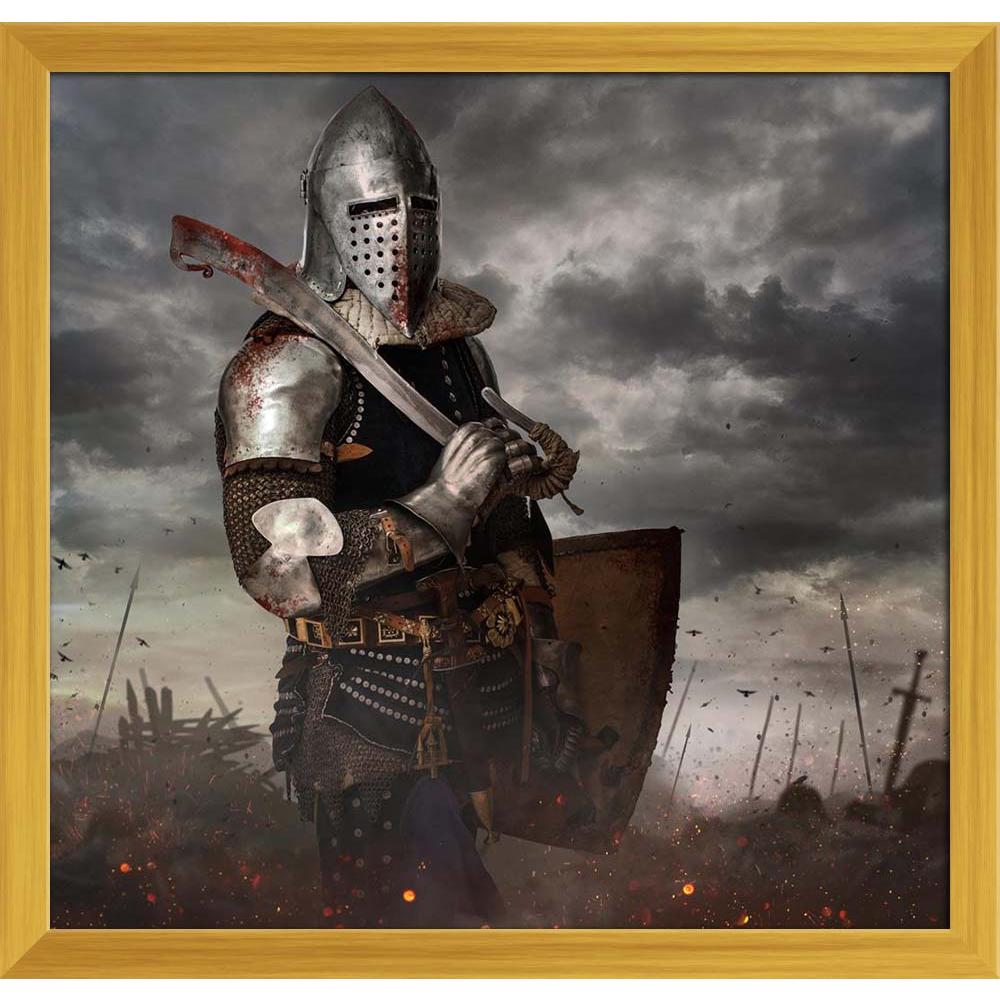 ArtzFolio Knight With Sword In Battlefield With Dark Clouds Canvas Painting-Paintings Wooden Framing-AZ5007171ART_FR_RF_R-0-Image Code 5007171 Vishnu Image Folio Pvt Ltd, IC 5007171, ArtzFolio, Paintings Wooden Framing, Historical, Portraits, Vintage, Photography, knight, with, sword, in, battlefield, dark, clouds, canvas, painting, framed, print, wall, for, living, room, frame, poster, pitaara, box, large, size, drawing, art, split, big, office, reception, of, kids, panel, designer, decorative, amazonbasic