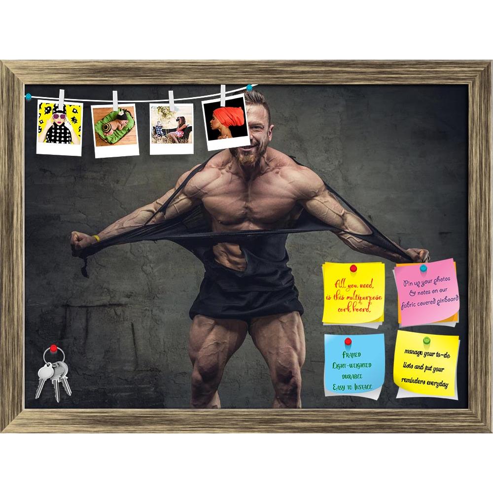 ArtzFolio Huge Bodybuilder Rend His Garments Printed Bulletin Board Notice Pin Board Soft Board | Framed-Bulletin Boards Framed-AZ5007173BLB_FR_RF_R-0-Image Code 5007173 Vishnu Image Folio Pvt Ltd, IC 5007173, ArtzFolio, Bulletin Boards Framed, Figurative, Sports, Photography, huge, bodybuilder, rend, his, garments, printed, bulletin, board, notice, pin, soft, framed, studio, background, dark, fitness, bodybuilding, muscular, rage, strength, sport, man, fury, anger, person, lifestyle, aggression, caucasian,