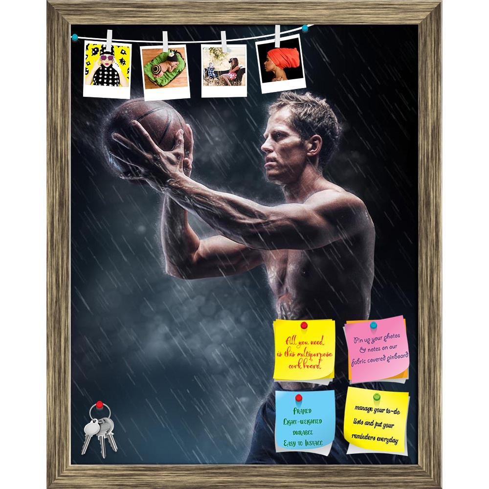 ArtzFolio Portrait of Shirtless Wet Basketball Player D3 Printed Bulletin Board Notice Pin Board Soft Board | Framed-Bulletin Boards Framed-AZ5007176BLB_FR_RF_R-0-Image Code 5007176 Vishnu Image Folio Pvt Ltd, IC 5007176, ArtzFolio, Bulletin Boards Framed, Figurative, Sports, Photography, portrait, of, shirtless, wet, basketball, player, d3, printed, bulletin, board, notice, pin, soft, framed, muscular, abdominal, concept, filters, studio, rain, effect, glance, water, innovation, art, ball, sport, man, prof