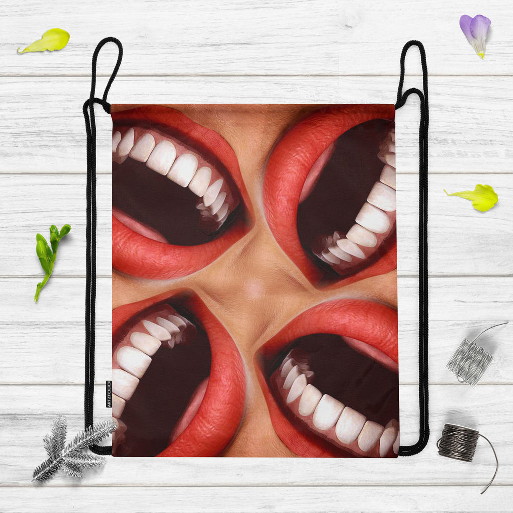 Smiling Mouths, Abstract Expressionism, Abstracts, Geometric, Geometric Abstraction, Patterns, Semi Abstract, Surrealism, backpack, bag, bookbag, business, canvas, carry, casual, college, daypack, drawstring, durable, girls, handbag, kids, laptop, lightweight, messenger, school, shoulder, string, student, tote, travel, , , , 