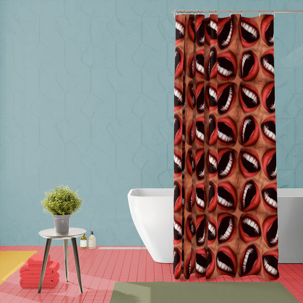 Smiling Mouths Washable Waterproof Shower Curtain-Shower Curtains-CUR_SH-IC 5007186 IC 5007186, Abstract Expressionism, Abstracts, Geometric, Geometric Abstraction, Patterns, Semi Abstract, Surrealism, smiling, mouths, washable, waterproof, polyester, shower, curtain, eyelets, abstract, background, bizarre, cheerful, close, closeup, delighted, emotion, freaky, fun, funny, geometrical, glad, happiness, happy, human, jovial, joy, joyful, laugh, laughing, laughter, lip, lips, macro, mouth, pattern, repeating, 