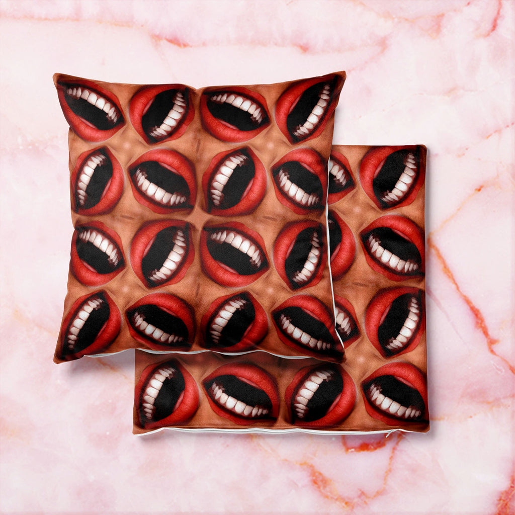 Smiling Mouths Cushion Cover Throw Pillow-Cushion Covers-CUS_CV-IC 5007186 IC 5007186, Abstract Expressionism, Abstracts, Geometric, Geometric Abstraction, Patterns, Semi Abstract, Surrealism, smiling, mouths, cushion, cover, throw, pillow, abstract, background, bizarre, cheerful, close, closeup, delighted, emotion, freaky, fun, funny, geometrical, glad, happiness, happy, human, jovial, joy, joyful, laugh, laughing, laughter, lip, lips, macro, mouth, pattern, repeating, seamless, smiles, surreal, teeth, til