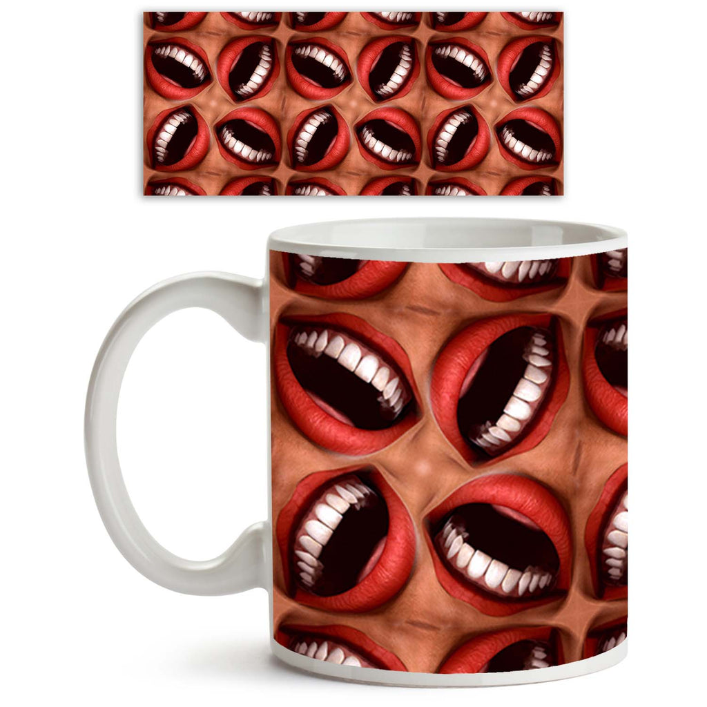 Smiling Mouths Ceramic Coffee Tea Mug Inside White-Coffee Mugs-MUG-IC 5007186 IC 5007186, Abstract Expressionism, Abstracts, Geometric, Geometric Abstraction, Patterns, Semi Abstract, Surrealism, smiling, mouths, ceramic, coffee, tea, mug, inside, white, abstract, background, bizarre, cheerful, close, closeup, delighted, emotion, freaky, fun, funny, geometrical, glad, happiness, happy, human, jovial, joy, joyful, laugh, laughing, laughter, lip, lips, macro, mouth, pattern, repeating, seamless, smiles, surre