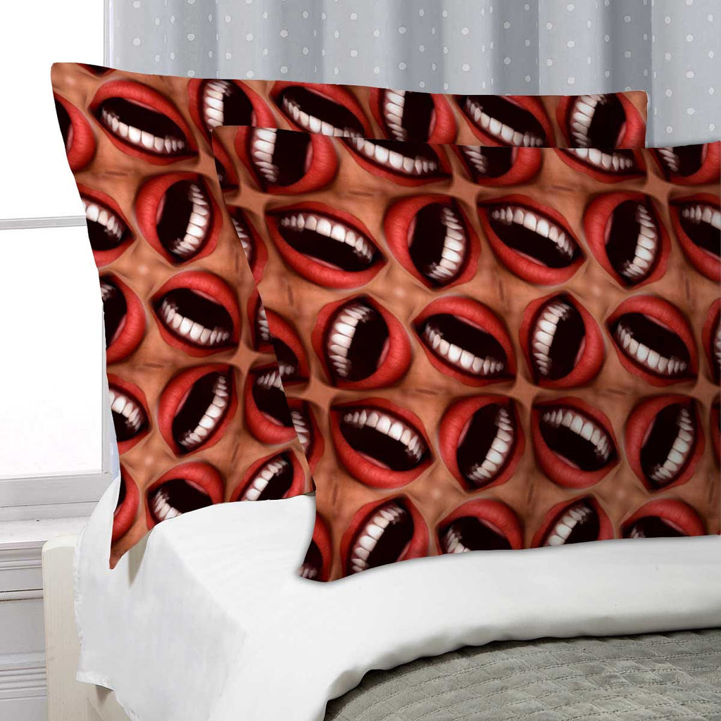 ArtzFolio Smiling Mouths Pillow Cover Case-Pillow Cases-AZHFR3378454PIL_CV_L-Image Code 5007186 Vishnu Image Folio Pvt Ltd, IC 5007186, ArtzFolio, Pillow Cases, Adult, Digital Art, smiling, mouths, pillow, cover, case, a, seamless, tile, pattern, background, made, out, funny, pillow cover, pillow case cover, linen pillow cover, printed pillow cover, pillow for bedroom, living room pillow covers, standard pillow case covers, pitaara box, throw pillow cover, 2 pcs satin pillow cover set, pillow covers 27x18, 