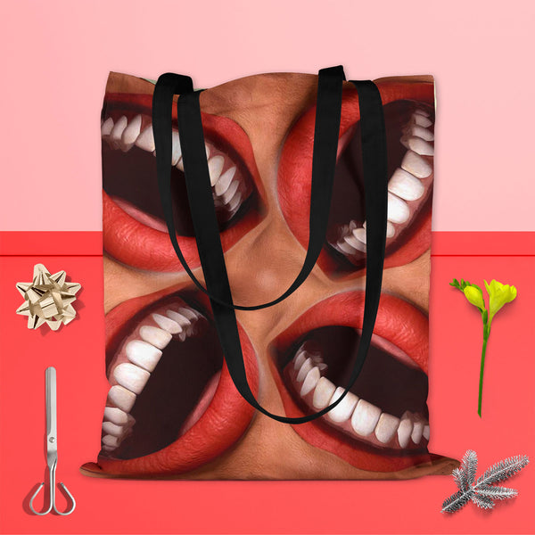 Smiling Mouths, Abstract Expressionism, Abstracts, Geometric, Geometric Abstraction, Patterns, Semi Abstract, Surrealism, bag, basic, beach, business, canvas, carry, casual, colorful, cotton, fabric, girls, hand, handbag, ladies, large, plain, pockets, purse, shopping, shoulder, side, teens, tote, women, work, zipper, , , , 