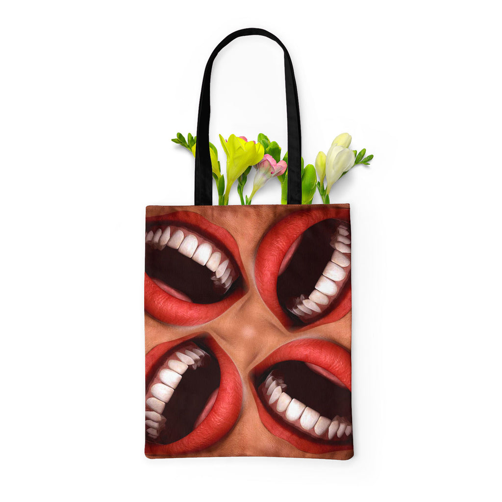Smiling Mouths, Abstract Expressionism, Abstracts, Geometric, Geometric Abstraction, Patterns, Semi Abstract, Surrealism, bag, basic, beach, business, canvas, carry, casual, colorful, cotton, fabric, girls, hand, handbag, ladies, large, plain, pockets, purse, shopping, shoulder, side, teens, tote, women, work, zipper, , , , 