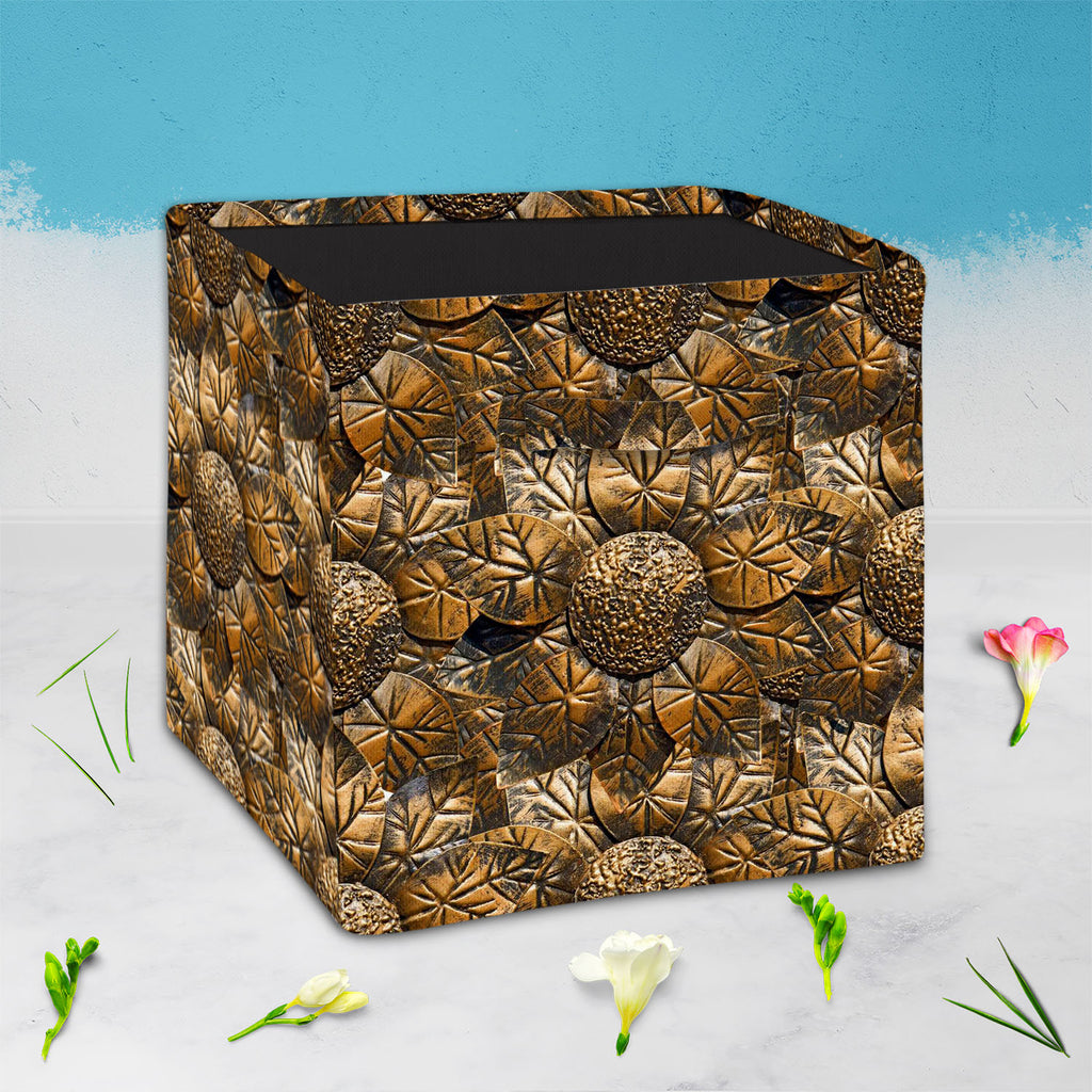 Sunflower D7, Abstract Expressionism, Abstracts, Ancient, Art and Paintings, Black, Black and White, Botanical, Circle, Culture, Ethnic, Floral, Flowers, Nature, Patterns, Retro, Semi Abstract, Signs, Signs and Symbols, Traditional, Tribal, Vintage, World Culture, Metallic, bag, basket, baby, bin, box, canvas, closet, clothes, collapsible, cotton, cube, decorative, fabric, foldable, handle, hotel, kids, laundry, open, playroom, portable, room, storage, sturdy, tote, toy, , , , 