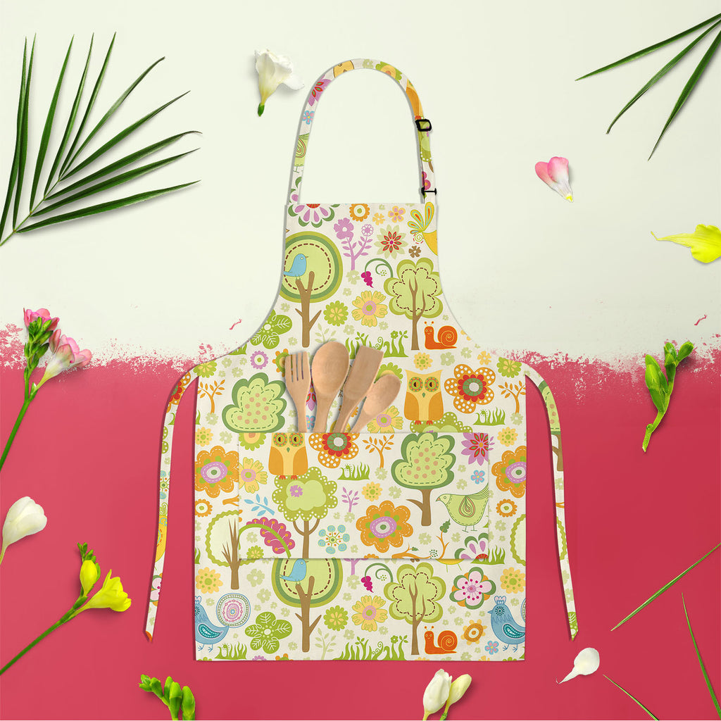 Chirpy Bird, Birds, Botanical, Floral, Flowers, Nature, Patterns, adjustable, adults, apron, barber, canvas, chef, childrens, cooking, cotton, craft, gardening, hairdresser, housewife, kids, kitchen, ladies, neck, pocket, pottery, salon, waist, waiter, waterproof, , , , 