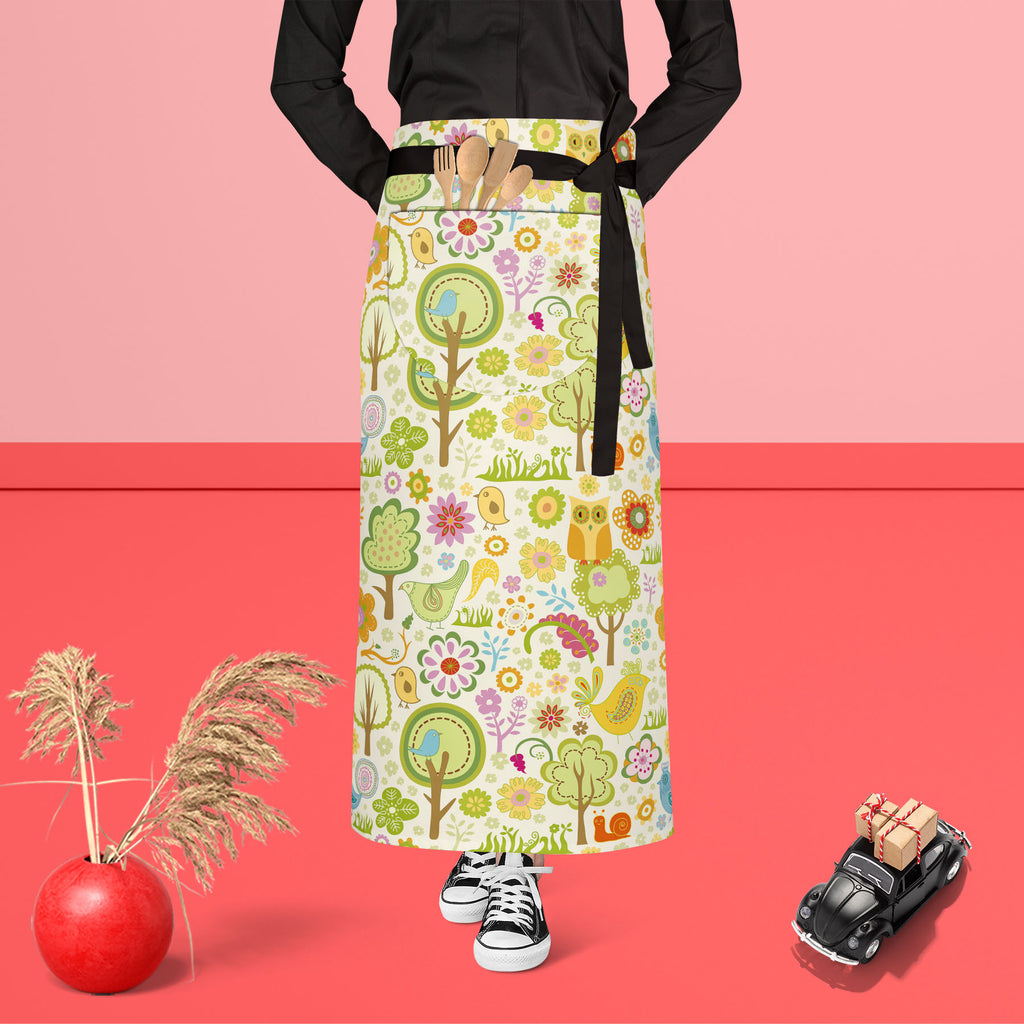 Chirpy Bird, Birds, Botanical, Floral, Flowers, Nature, Patterns, adjustable, adults, apron, barber, canvas, chef, childrens, cooking, cotton, craft, gardening, hairdresser, housewife, kids, kitchen, ladies, neck, pocket, pottery, salon, waist, waiter, waterproof, , , , 