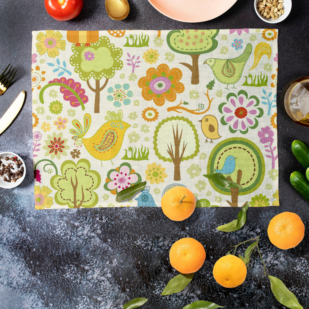 Chirpy Bird Table Mat Placemat-Table Place Mats Fabric-MAT_TB-IC 5007191 IC 5007191, Birds, Botanical, Floral, Flowers, Nature, Patterns, chirpy, bird, table, mat, placemat, seamless, pattern, artzfolio, table mats for dining table, table mat, table mats, placemats, placemats set of 6, dinning table mat, table mats set of 6, table placemats set of 6, dining mats set of 4, table mats set of 4, plate mat, side table mats, dinning table mats, dinner table mats, table mat set of 6, placemats set of 4, dinner ma