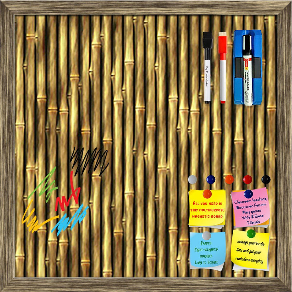 Bamboo Art Framed Magnetic Dry Erase Board | Combo with Magnet Buttons & Markers-Magnetic Boards Framed-MGB_FR-IC 5007192 IC 5007192, Abstract Expressionism, Abstracts, Asian, Chinese, Culture, Ethnic, Japanese, Nature, Patterns, Scenic, Semi Abstract, Signs, Signs and Symbols, Traditional, Tribal, Tropical, Wooden, World Culture, bamboo, art, framed, magnetic, dry, erase, board, printed, whiteboard, with, 4, magnets, 2, markers, 1, duster, abstract, asia, background, bark, beige, branch, brown, bunch, bund