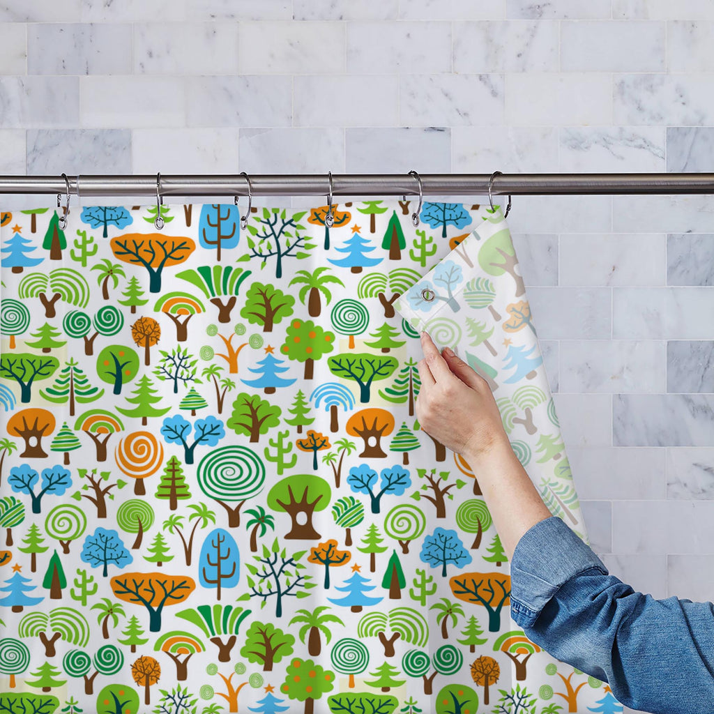 Tree Collection Washable Waterproof Shower Curtain-Shower Curtains-CUR_SH-IC 5007194 IC 5007194, Abstract Expressionism, Abstracts, Ancient, Animated Cartoons, Art and Paintings, Botanical, Caricature, Cartoons, Decorative, Digital, Digital Art, Drawing, Floral, Flowers, Graphic, Historical, Illustrations, Medieval, Nature, Patterns, Retro, Scenic, Seasons, Semi Abstract, Signs, Signs and Symbols, Vintage, tree, collection, washable, waterproof, shower, curtain, forest, cute, abstract, art, backdrop, backgr