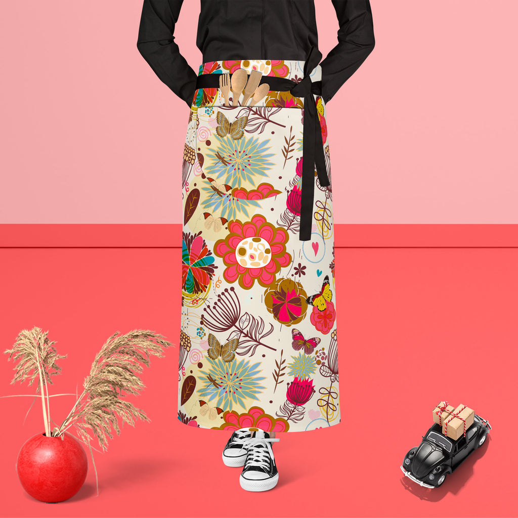 Floral Pattern D1, Abstract Expressionism, Abstracts, Ancient, Animated Cartoons, Art and Paintings, Birds, Botanical, Caricature, Cartoons, Digital, Digital Art, Fashion, Floral, Flowers, Graphic, Hearts, Historical, Illustrations, Love, Medieval, Modern Art, Nature, Patterns, Retro, Romance, Scenic, Seasons, Semi Abstract, Signs, Signs and Symbols, Vintage, adjustable, adults, apron, barber, canvas, chef, childrens, cooking, cotton, craft, gardening, hairdresser, housewife, kids, kitchen, ladies, neck, po