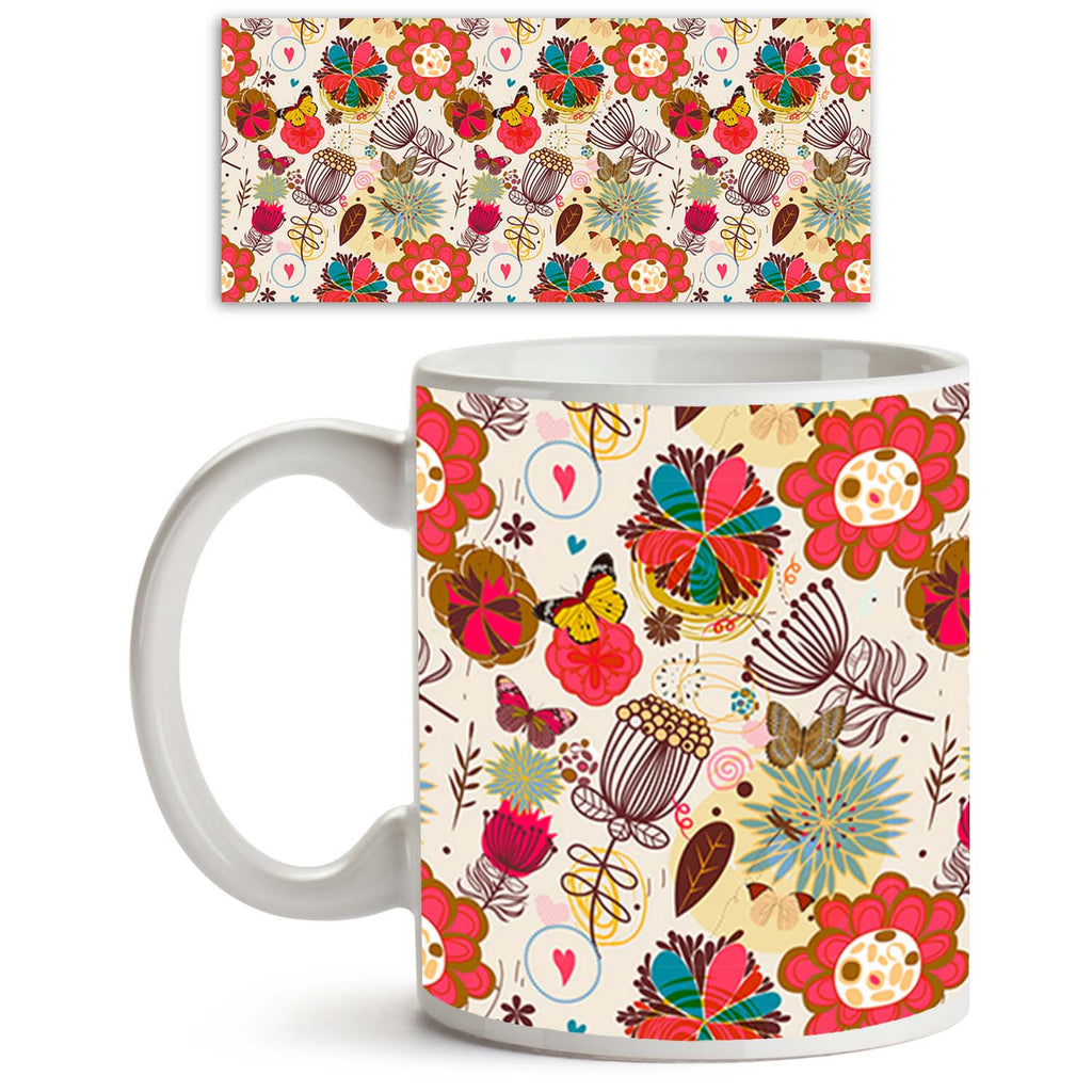 Floral Ceramic Coffee Tea Mug Inside White-Coffee Mugs-MUG-IC 5007195 IC 5007195, Abstract Expressionism, Abstracts, Ancient, Animated Cartoons, Art and Paintings, Birds, Botanical, Caricature, Cartoons, Digital, Digital Art, Fashion, Floral, Flowers, Graphic, Hearts, Historical, Illustrations, Love, Medieval, Modern Art, Nature, Patterns, Retro, Romance, Scenic, Seasons, Semi Abstract, Signs, Signs and Symbols, Vintage, ceramic, coffee, tea, mug, inside, white, spring, pattern, primavera, seamless, abstrac