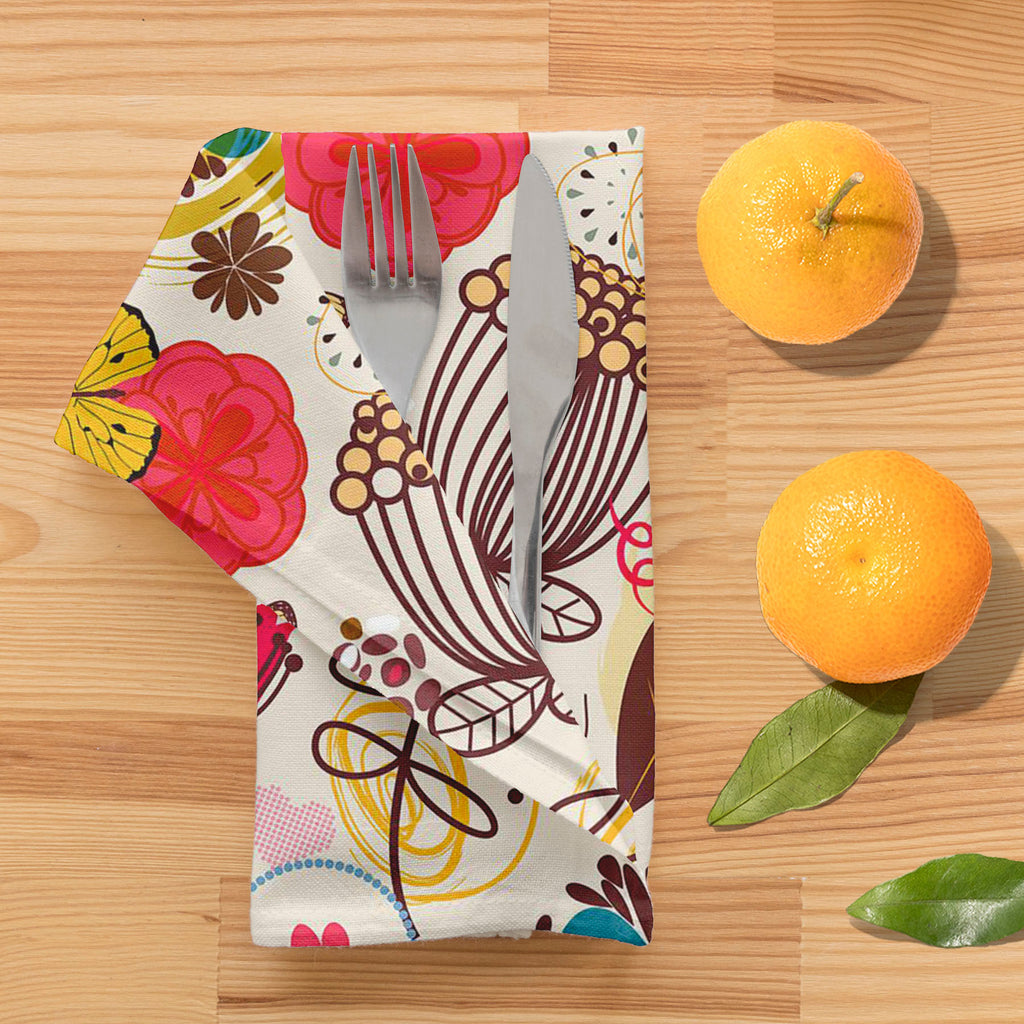 Floral Pattern D1 Table Napkin-Table Napkins-NAP_TB-IC 5007195 IC 5007195, Abstract Expressionism, Abstracts, Ancient, Animated Cartoons, Art and Paintings, Birds, Botanical, Caricature, Cartoons, Digital, Digital Art, Fashion, Floral, Flowers, Graphic, Hearts, Historical, Illustrations, Love, Medieval, Modern Art, Nature, Patterns, Retro, Romance, Scenic, Seasons, Semi Abstract, Signs, Signs and Symbols, Vintage, pattern, d1, table, napkin, spring, primavera, seamless, abstract, art, backdrop, background, 