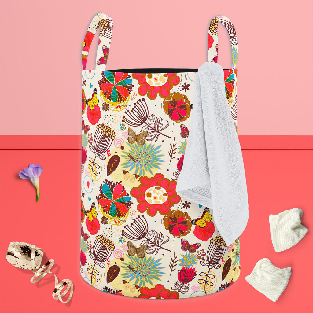 Floral Pattern D1, Abstract Expressionism, Abstracts, Ancient, Animated Cartoons, Art and Paintings, Birds, Botanical, Caricature, Cartoons, Digital, Digital Art, Fashion, Floral, Flowers, Graphic, Hearts, Historical, Illustrations, Love, Medieval, Modern Art, Nature, Patterns, Retro, Romance, Scenic, Seasons, Semi Abstract, Signs, Signs and Symbols, Vintage, bag, basket, baby, bin, box, canvas, closet, clothes, collapsible, cotton, cube, decorative, fabric, foldable, handle, hotel, kids, laundry, open, pla