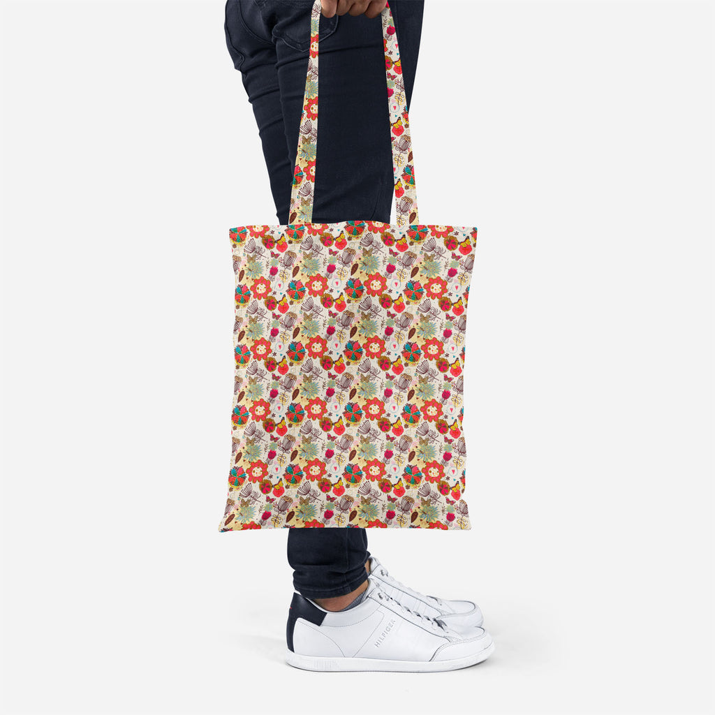 ArtzFolio Floral Tote Bag Shoulder Purse | Multipurpose-Tote Bags Basic-AZ5007195TOT_RF-IC 5007195 IC 5007195, Abstract Expressionism, Abstracts, Ancient, Animated Cartoons, Art and Paintings, Birds, Botanical, Caricature, Cartoons, Digital, Digital Art, Fashion, Floral, Flowers, Graphic, Hearts, Historical, Illustrations, Love, Medieval, Modern Art, Nature, Patterns, Retro, Romance, Scenic, Seasons, Semi Abstract, Signs, Signs and Symbols, Vintage, tote, bag, shoulder, purse, multipurpose, spring, pattern,