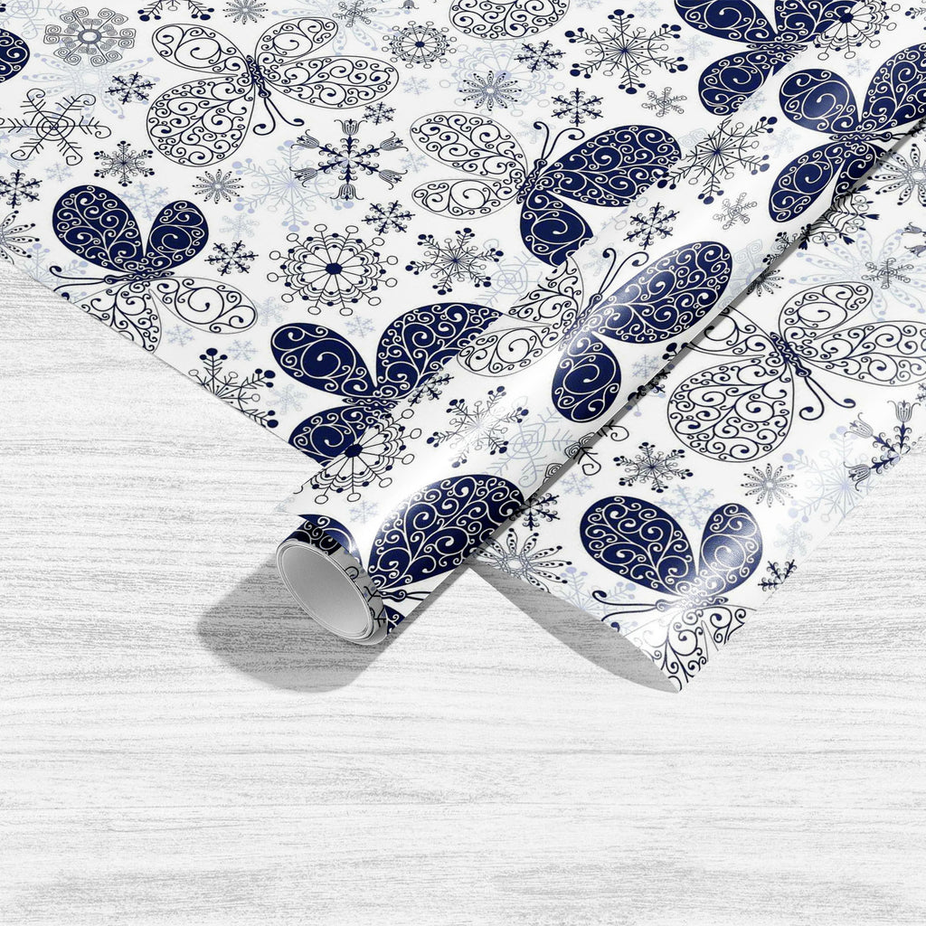 Snowflakes & Butterflies Art & Craft Gift Wrapping Paper-Wrapping Papers-WRP_PP-IC 5007197 IC 5007197, Ancient, Black and White, Christianity, Circle, Decorative, Digital, Digital Art, Drawing, Graphic, Historical, Illustrations, Medieval, Patterns, Retro, Signs, Signs and Symbols, Symbols, Vintage, White, snowflakes, butterflies, art, craft, gift, wrapping, paper, wallpaper, pattern, seamless, background, blue, butterfly, christmas, crack, crossing, crystal, curl, design, gentle, handwork, ice, illustratio