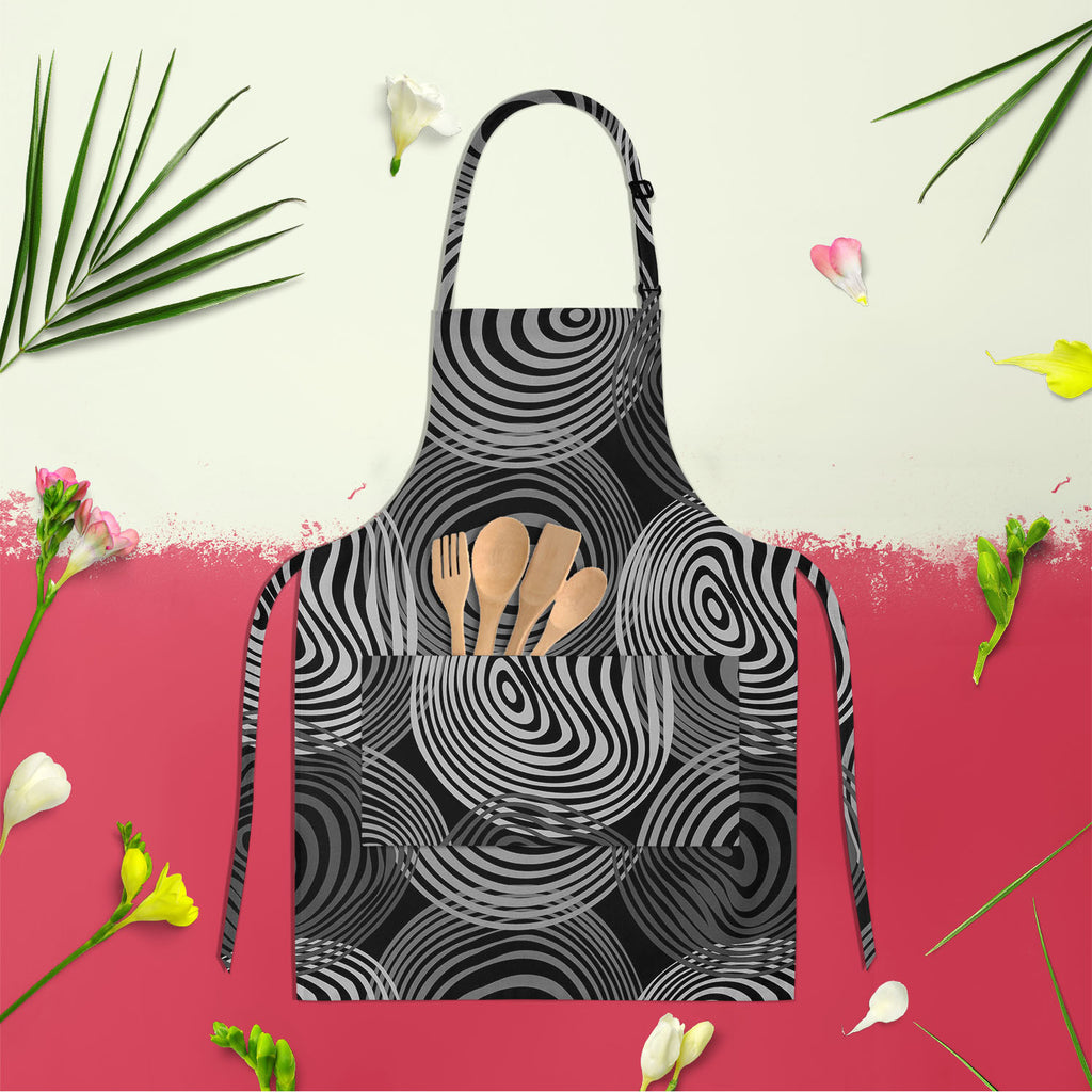 Fashion Circles Apron | Adjustable, Free Size & Waist Tiebacks-Aprons Neck to Knee-APR_NK_KN-IC 5007198 IC 5007198, Abstract Expressionism, Abstracts, Ancient, Art and Paintings, Black, Black and White, Circle, Fashion, Historical, Illustrations, Medieval, Modern Art, Patterns, Retro, Semi Abstract, Urban, Vintage, White, circles, apron, adjustable, free, size, waist, tiebacks, pattern, wallpaper, seamless, abstract, art, background, colors, contrast, detail, fabric, glamour, grey, hip, illustration, modern