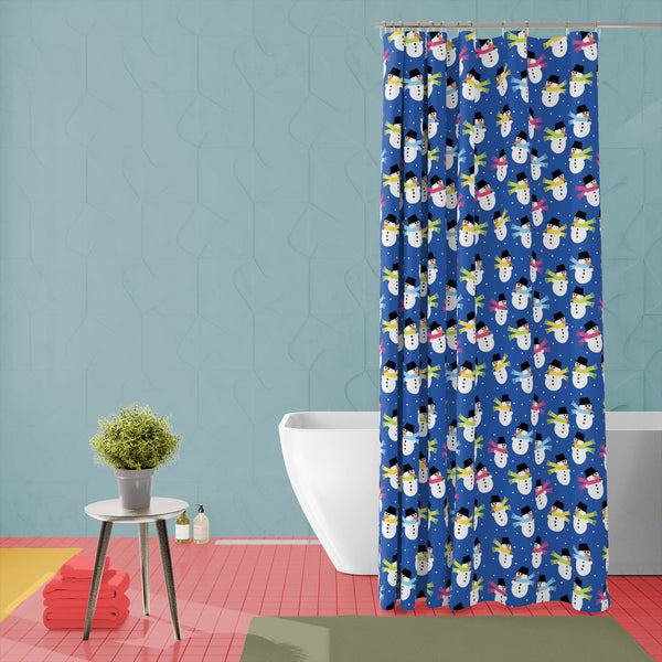 Snowman Washable Waterproof Shower Curtain-Shower Curtains-CUR_SH-IC 5007199 IC 5007199, Baby, Books, Children, Christianity, Decorative, Holidays, Illustrations, Kids, Patterns, Signs, Signs and Symbols, snowman, washable, waterproof, polyester, shower, curtain, eyelets, background, blue, bonnet, celebration, child, christmas, cold, color, composition, cute, decor, design, element, fabric, frost, gift, gree, hat, holiday, illustration, kid, merry, night, ornament, ornate, party, pattern, pink, present, rep