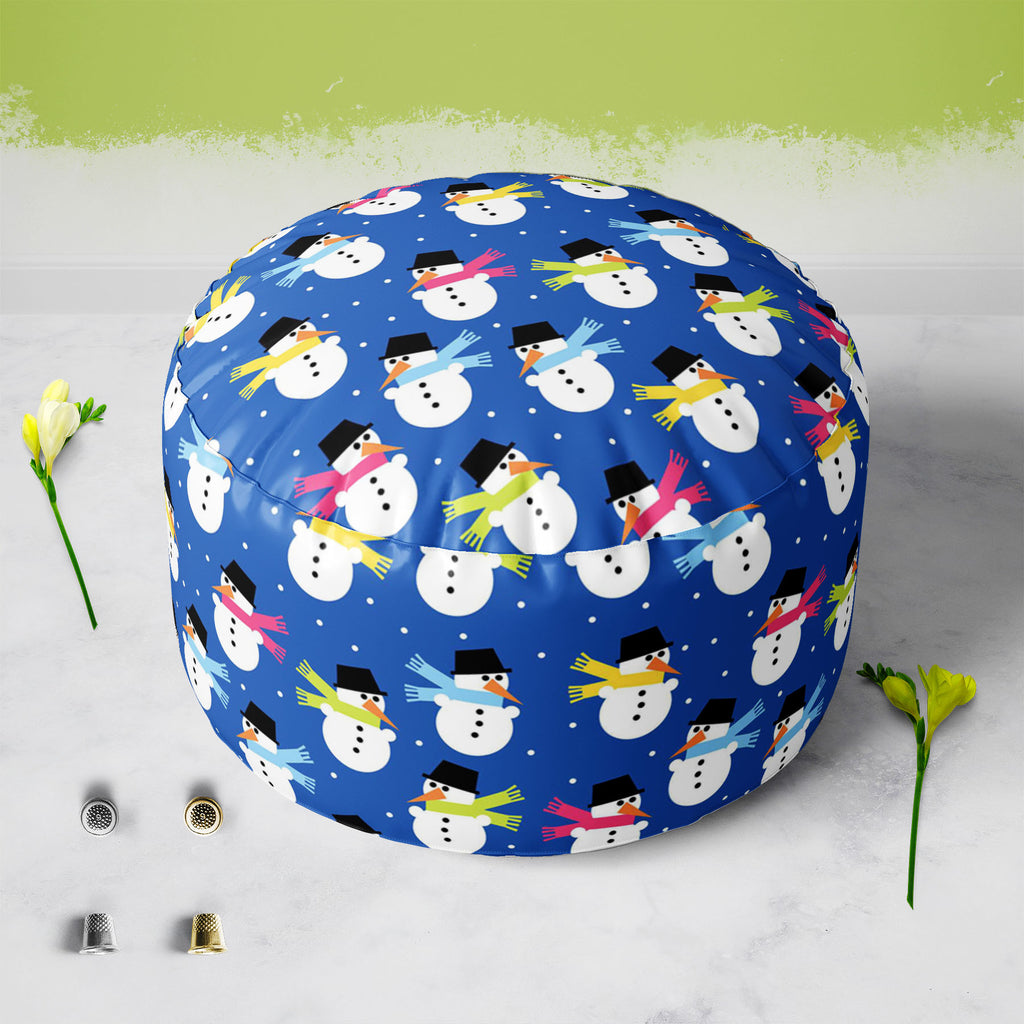 Snowman Footstool Footrest Puffy Pouffe Ottoman Bean Bag | Canvas Fabric-Footstools-FST_CB_BN-IC 5007199 IC 5007199, Baby, Books, Children, Christianity, Decorative, Holidays, Illustrations, Kids, Patterns, Signs, Signs and Symbols, snowman, footstool, footrest, puffy, pouffe, ottoman, bean, bag, canvas, fabric, background, blue, bonnet, celebration, child, christmas, cold, color, composition, cute, decor, design, element, frost, gift, gree, hat, holiday, illustration, kid, merry, night, ornament, ornate, p