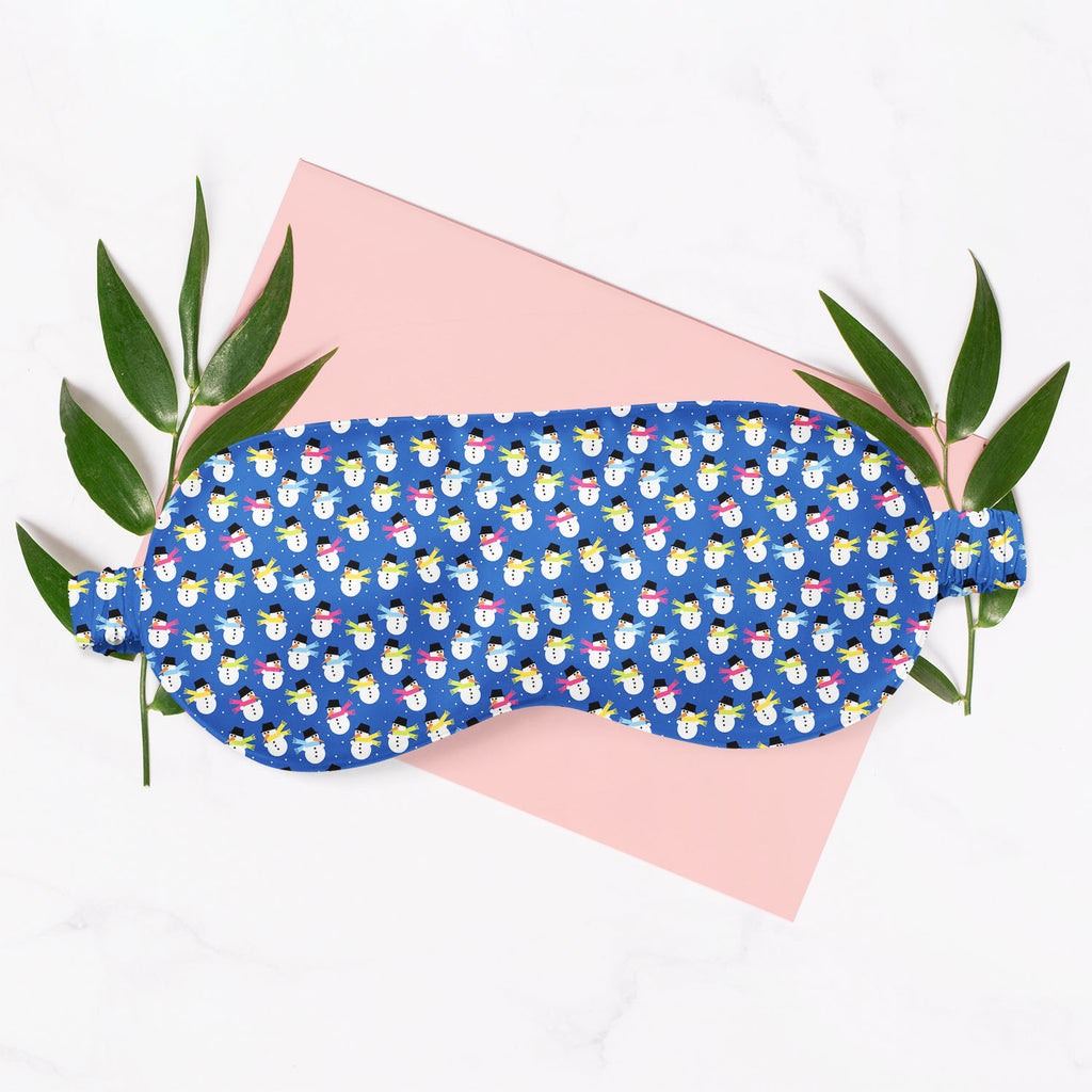 Snowman Sleeping Eye Pad Blackout Eye Cover | Soft Anti-Allergic Eco-Friendly Natural Mulberry Silk Fabric-Sleep Masks-MSK_SL_BS-IC 5007199 IC 5007199, Baby, Books, Children, Christianity, Decorative, Holidays, Illustrations, Kids, Patterns, Signs, Signs and Symbols, snowman, sleeping, eye, pad, blackout, cover, soft, anti-allergic, eco-friendly, natural, satin, silk, fabric, background, blue, bonnet, celebration, child, christmas, cold, color, composition, cute, decor, design, element, frost, gift, gree, h