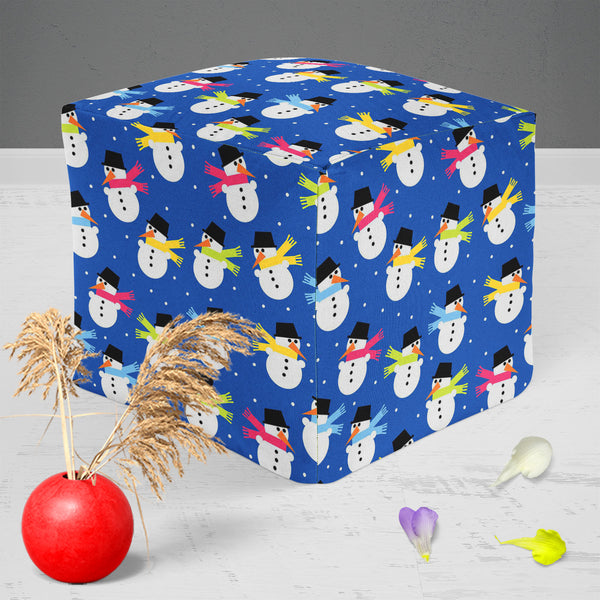 Snowman Footstool Footrest Puffy Pouffe Ottoman Bean Bag | Canvas Fabric-Footstools-FST_CB_BN-IC 5007199 IC 5007199, Baby, Books, Children, Christianity, Decorative, Holidays, Illustrations, Kids, Patterns, Signs, Signs and Symbols, snowman, puffy, pouffe, ottoman, footstool, footrest, bean, bag, canvas, fabric, background, blue, bonnet, celebration, child, christmas, cold, color, composition, cute, decor, design, element, frost, gift, gree, hat, holiday, illustration, kid, merry, night, ornament, ornate, p